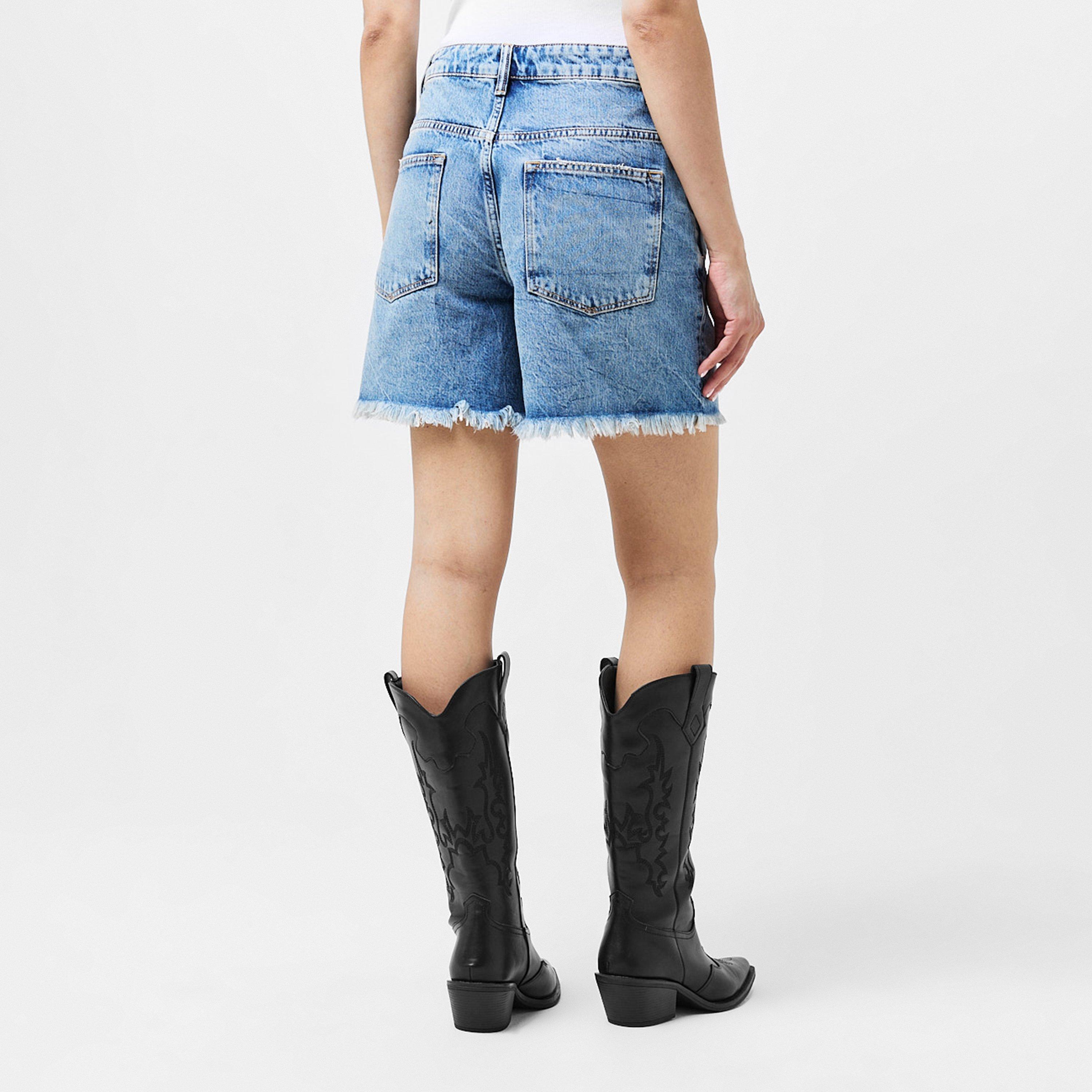 Vintage Indigo - AllSaints - Women's Emmy Denim Shorts - 3