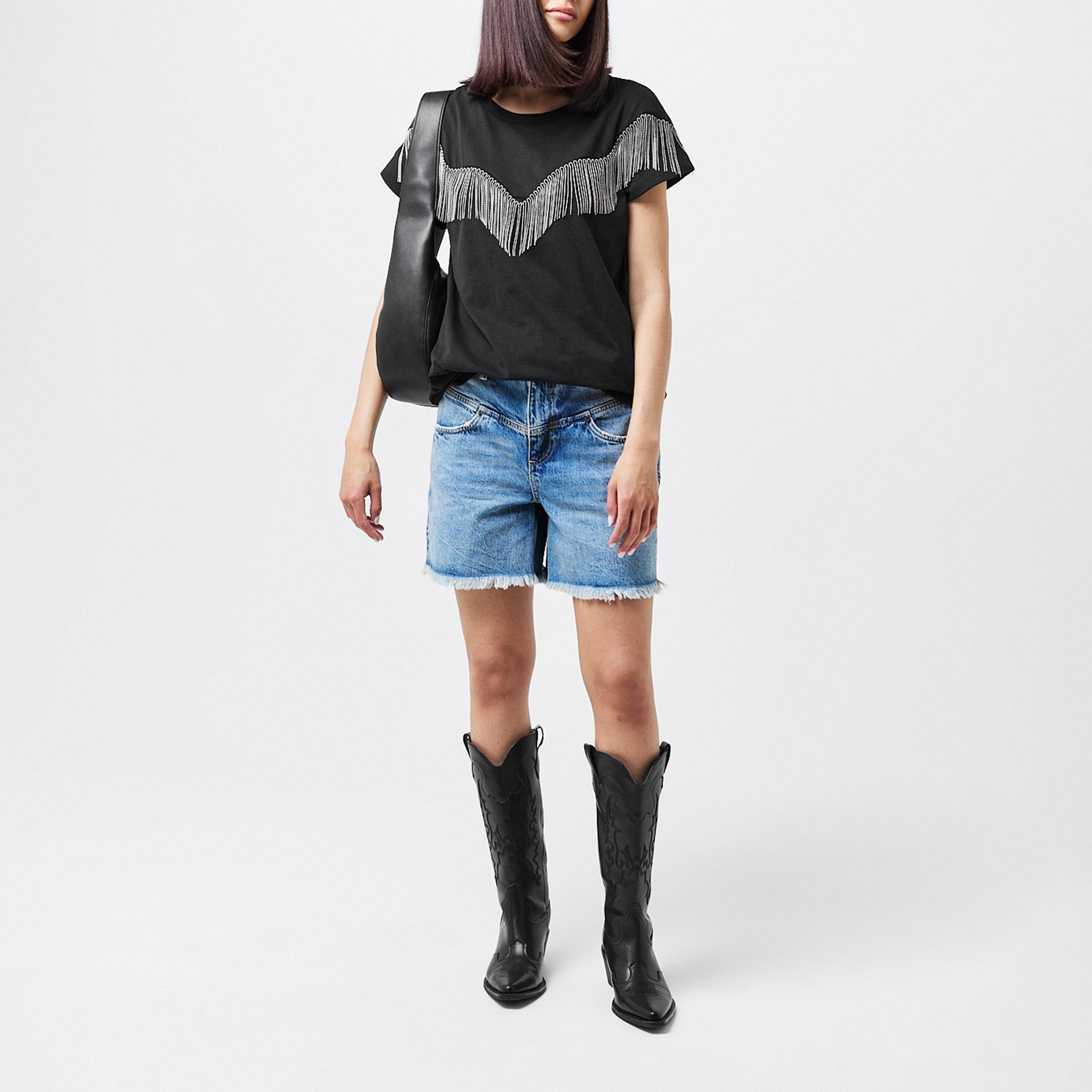 Vintage Indigo - AllSaints - Women's Emmy Denim Shorts - 5