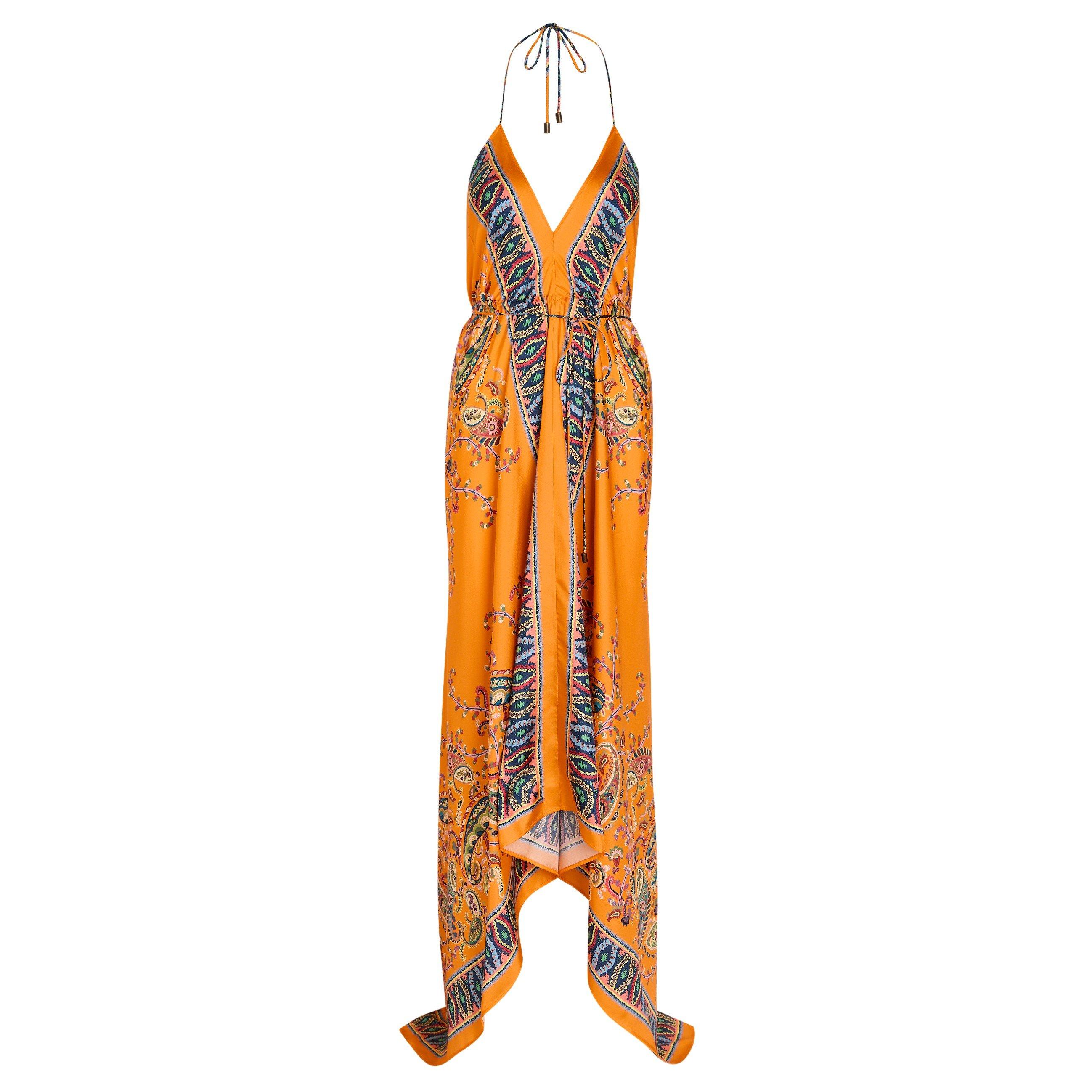 ORANGE AND OTHE - Etro - HALTERNECK MAXI DRESS