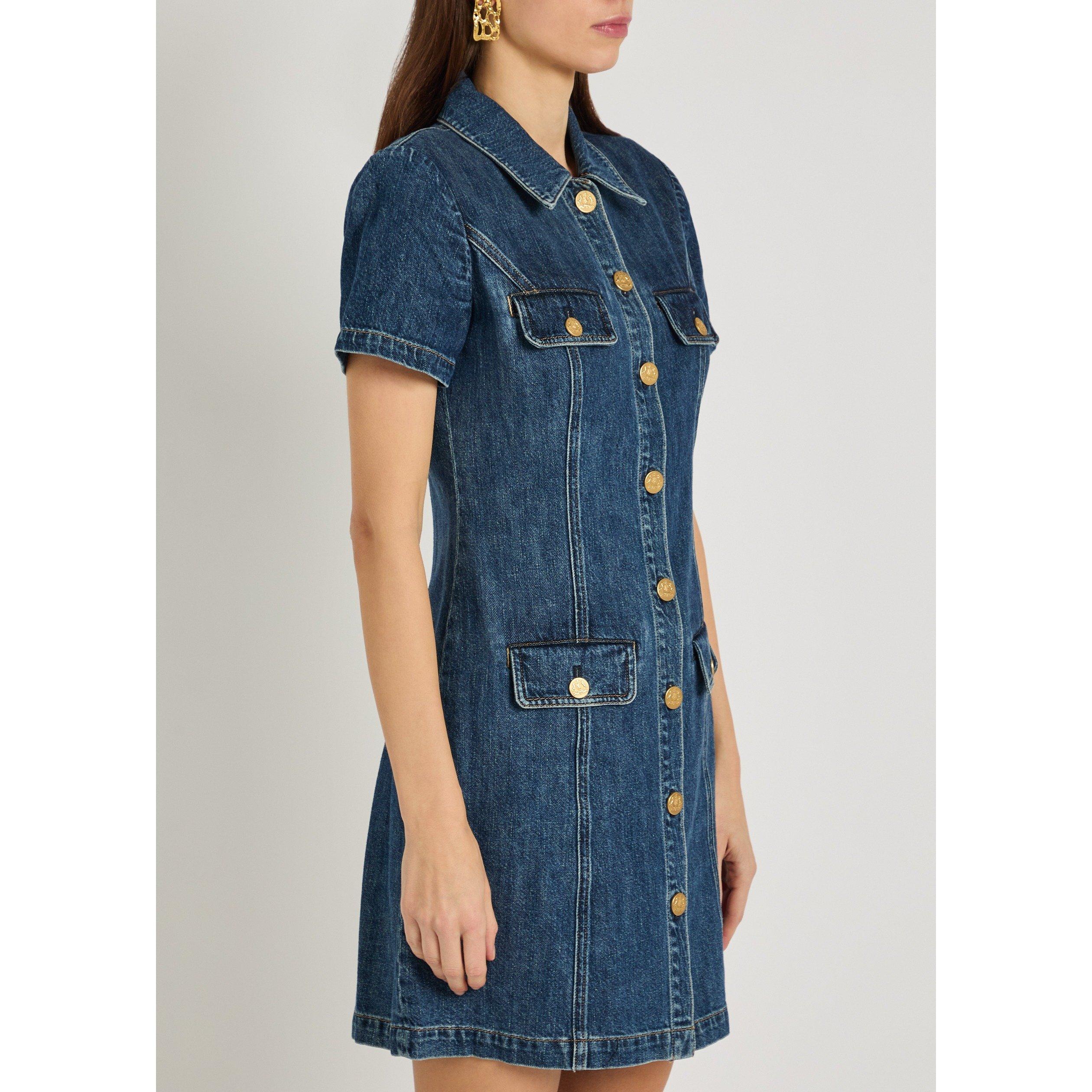 DENIM - Alice And Olivia - SD JAMIE COLLARED DENIM MD - 2
