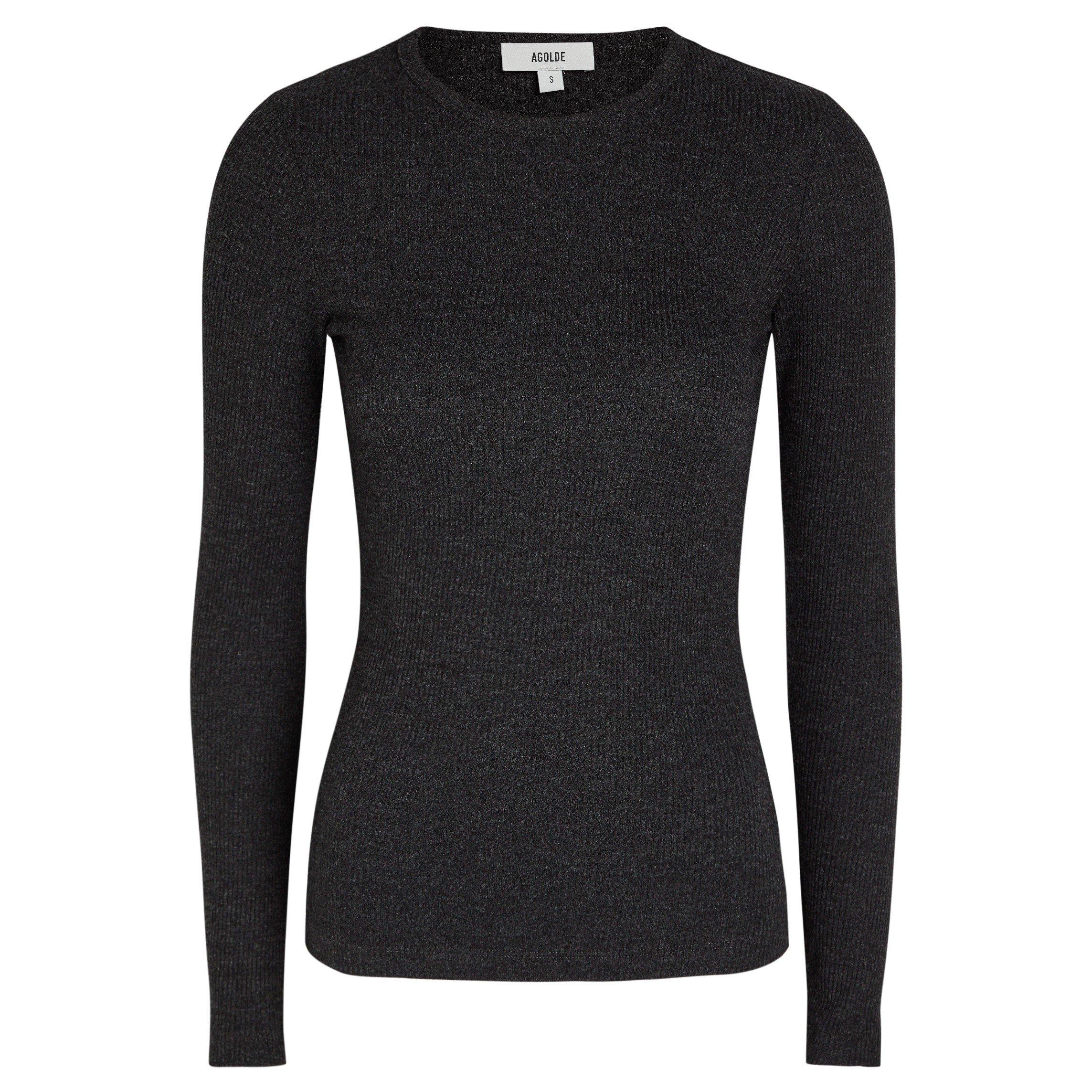 BLACK - Agolde - T DELPHI SLIM TEE