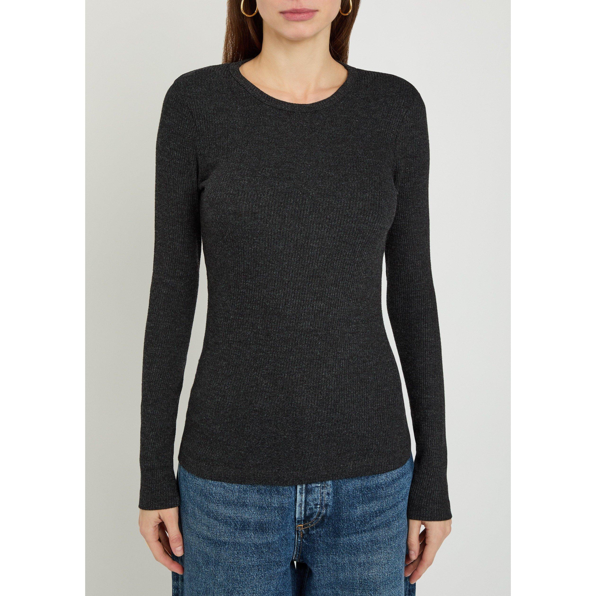 BLACK - Agolde - Women's Delphi Slim-Fit T-Shirt - 2