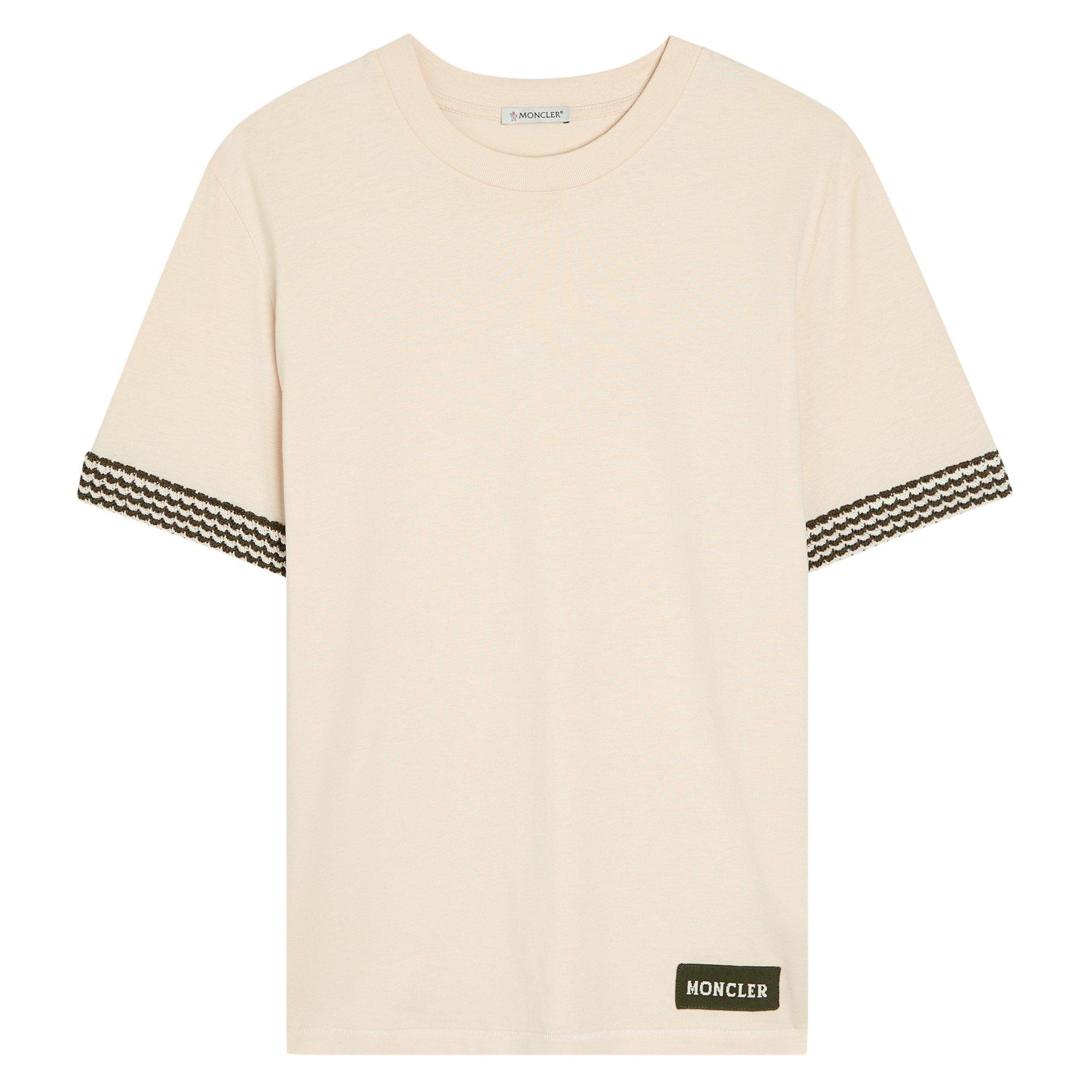BEIGE AND OTHER - Moncler - Women's Cotton Short-Sleeve Crew-Neck T-Shirt - 1