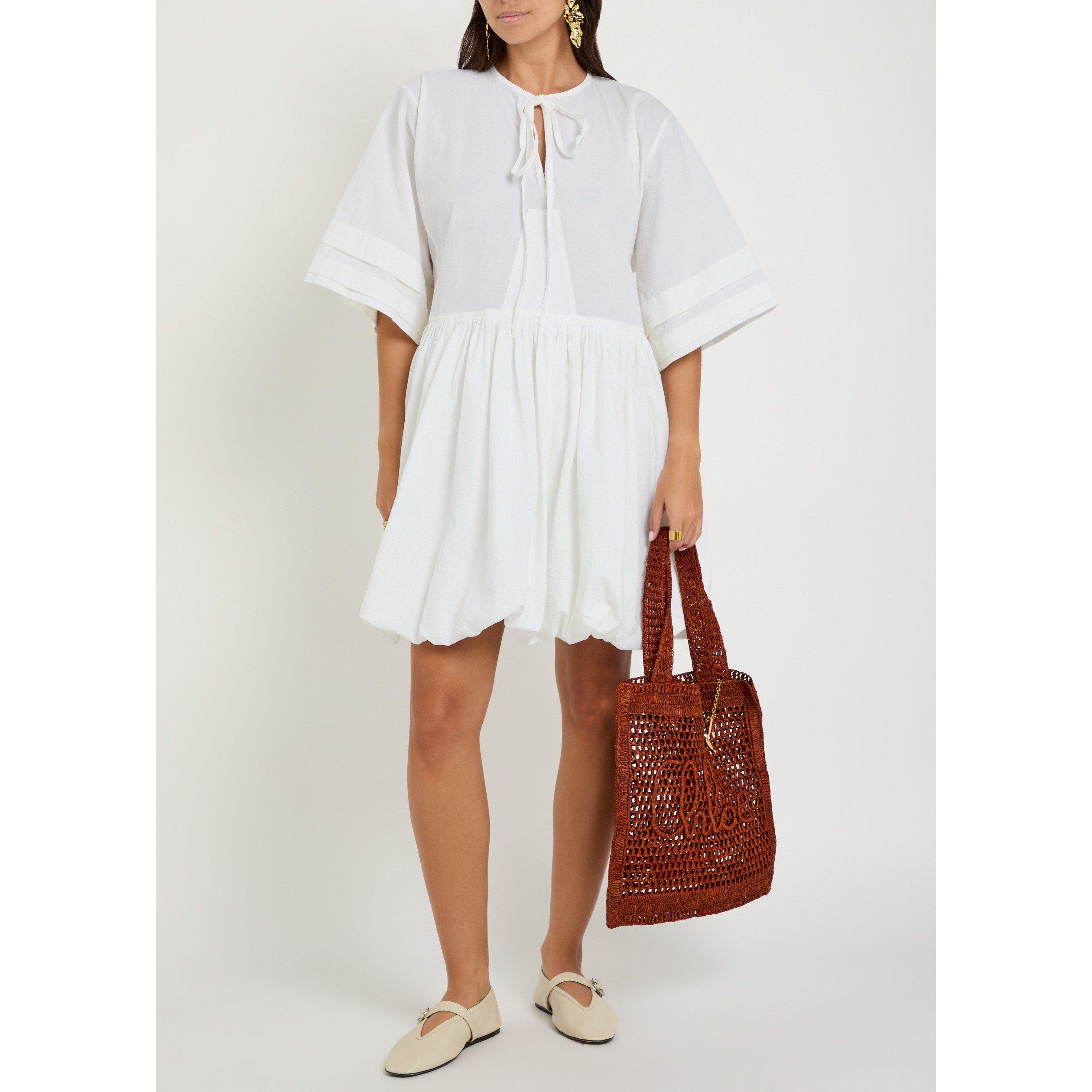 WHITE - Unknown - Women's Pino Cotton Mini Dress - 5
