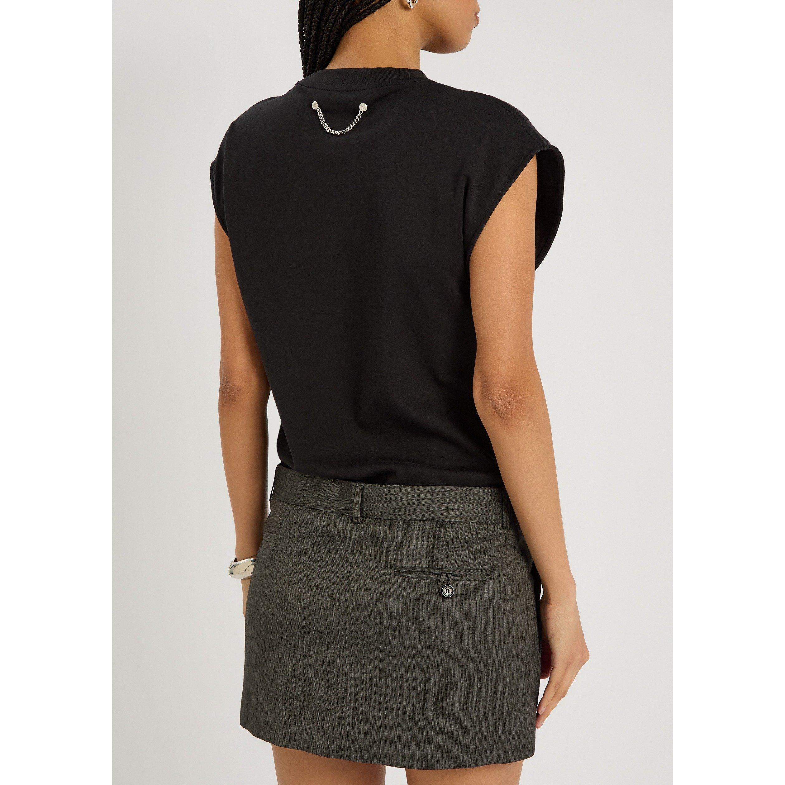 BLACK - Acne Studios - ELARA HERRINGBONE VIS JERSEY - 3
