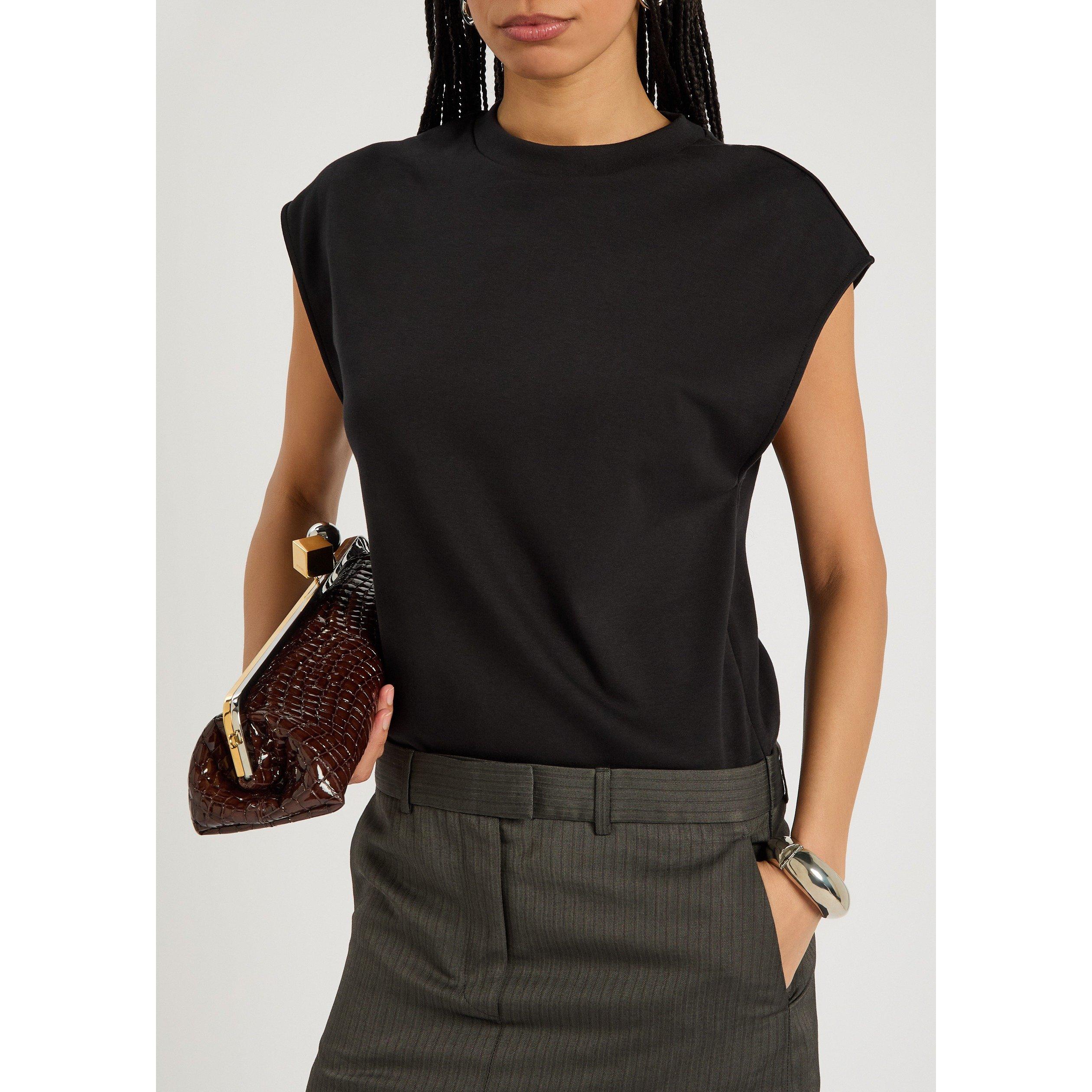 BLACK - Acne Studios - ELARA HERRINGBONE VIS JERSEY - 4