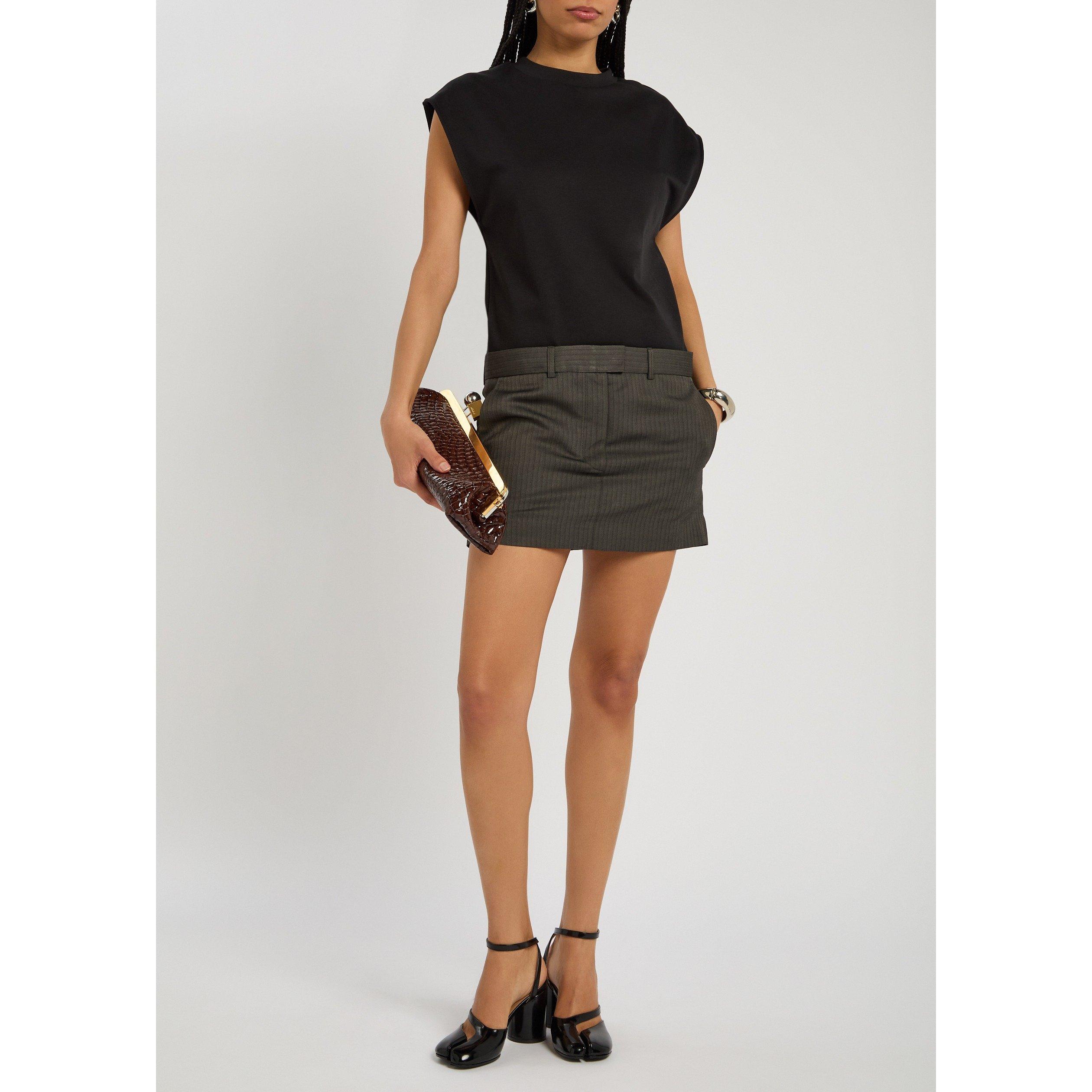 BLACK - Acne Studios - ELARA HERRINGBONE VIS JERSEY - 5