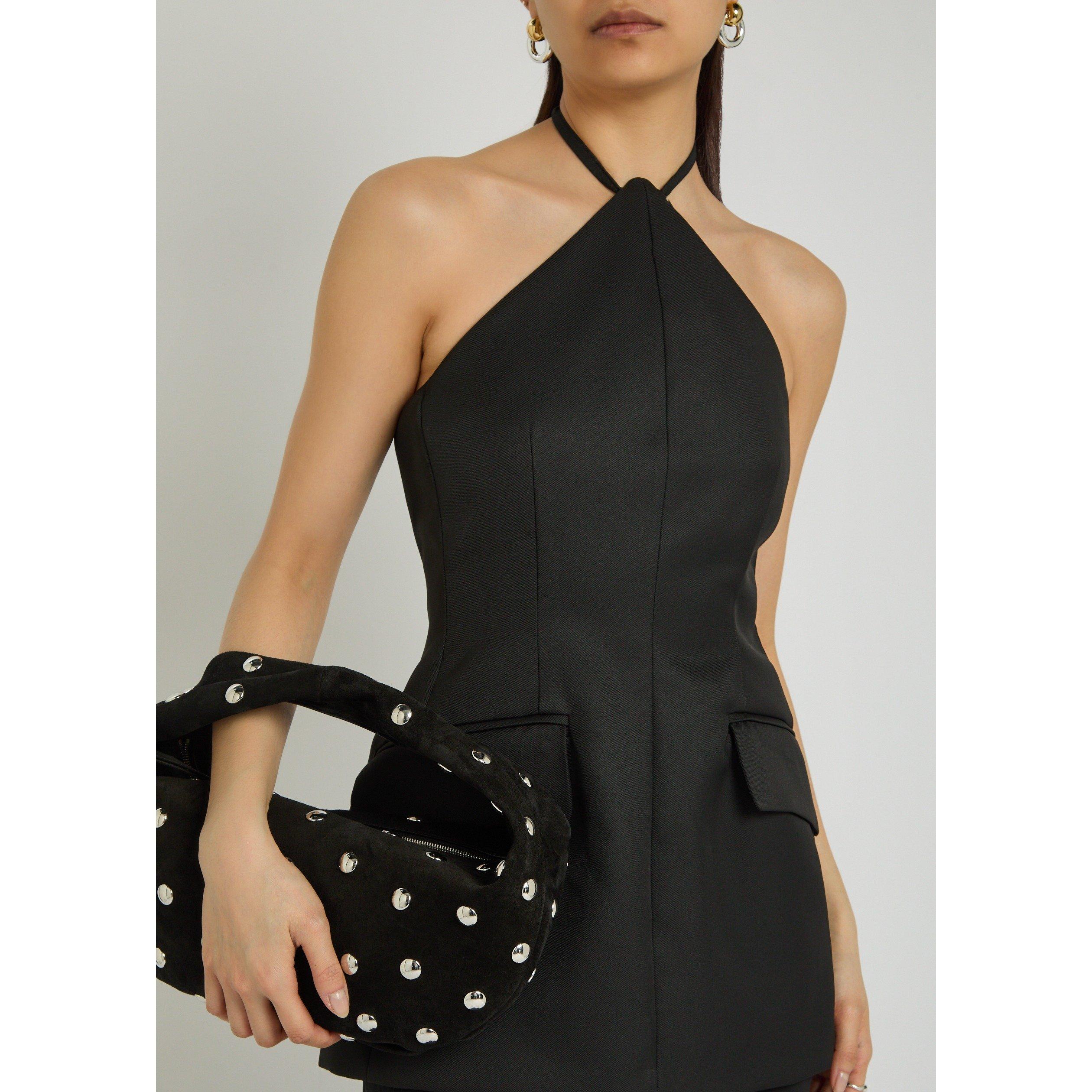 BLACK - Sportmax - Women's Silk Halterneck Maxi Dress - 4