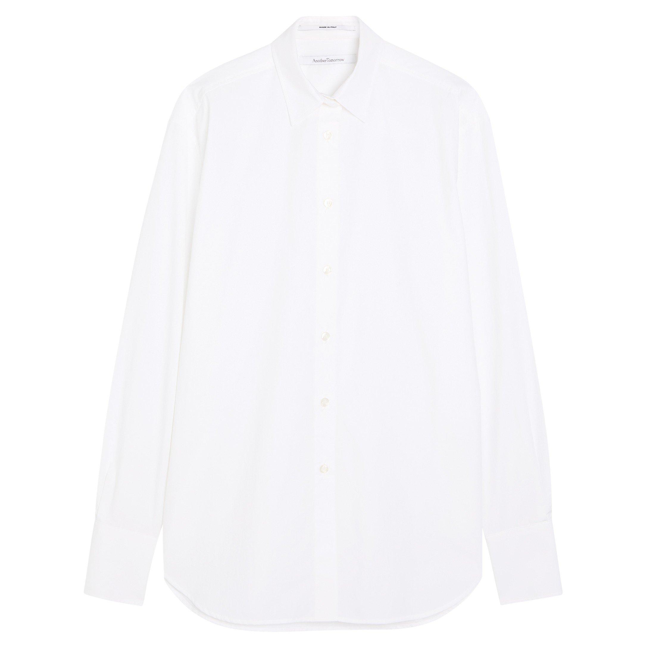 WHITE - Another Tomorrow - OVERSIZED MENS SHIRT - 1