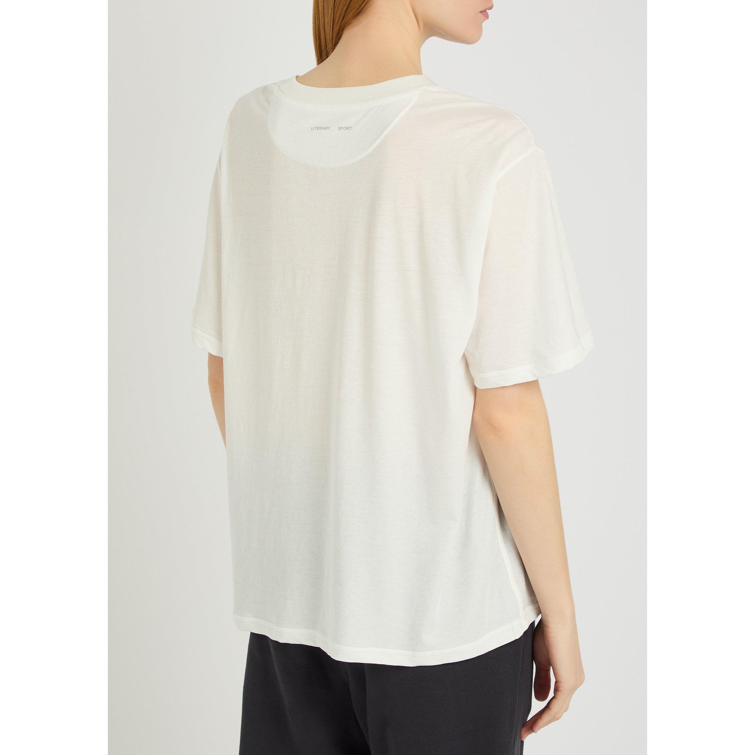WHITE - Literary Sport - Women's Harper Cotton T-Shirt - 3