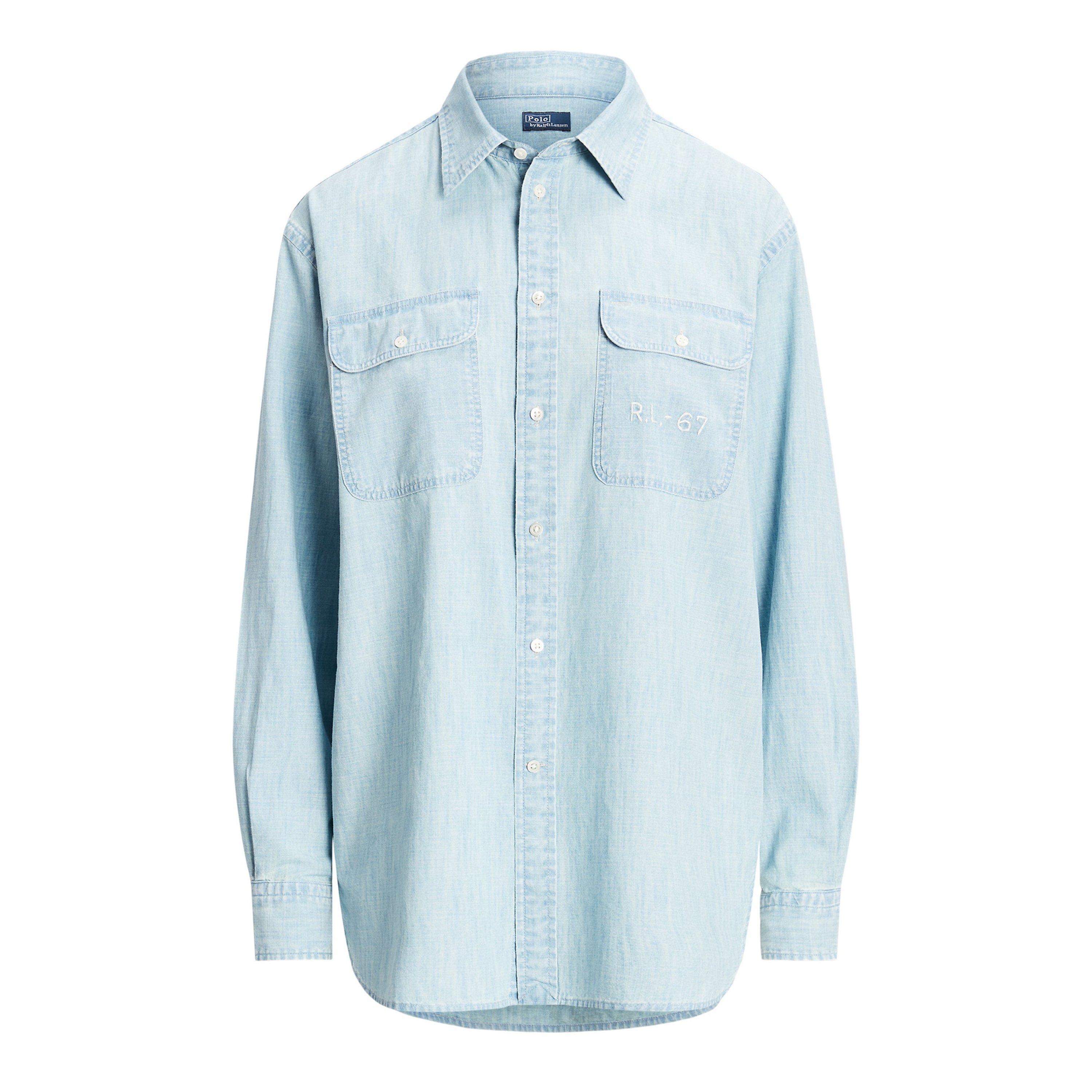 CHAMBRAY - Polo Ralph Lauren - Embroidered Rl-67 Shirt - 1