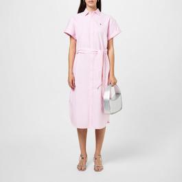 Polo Ralph Lauren Belted Short Sleeve Oxford Shirtdress