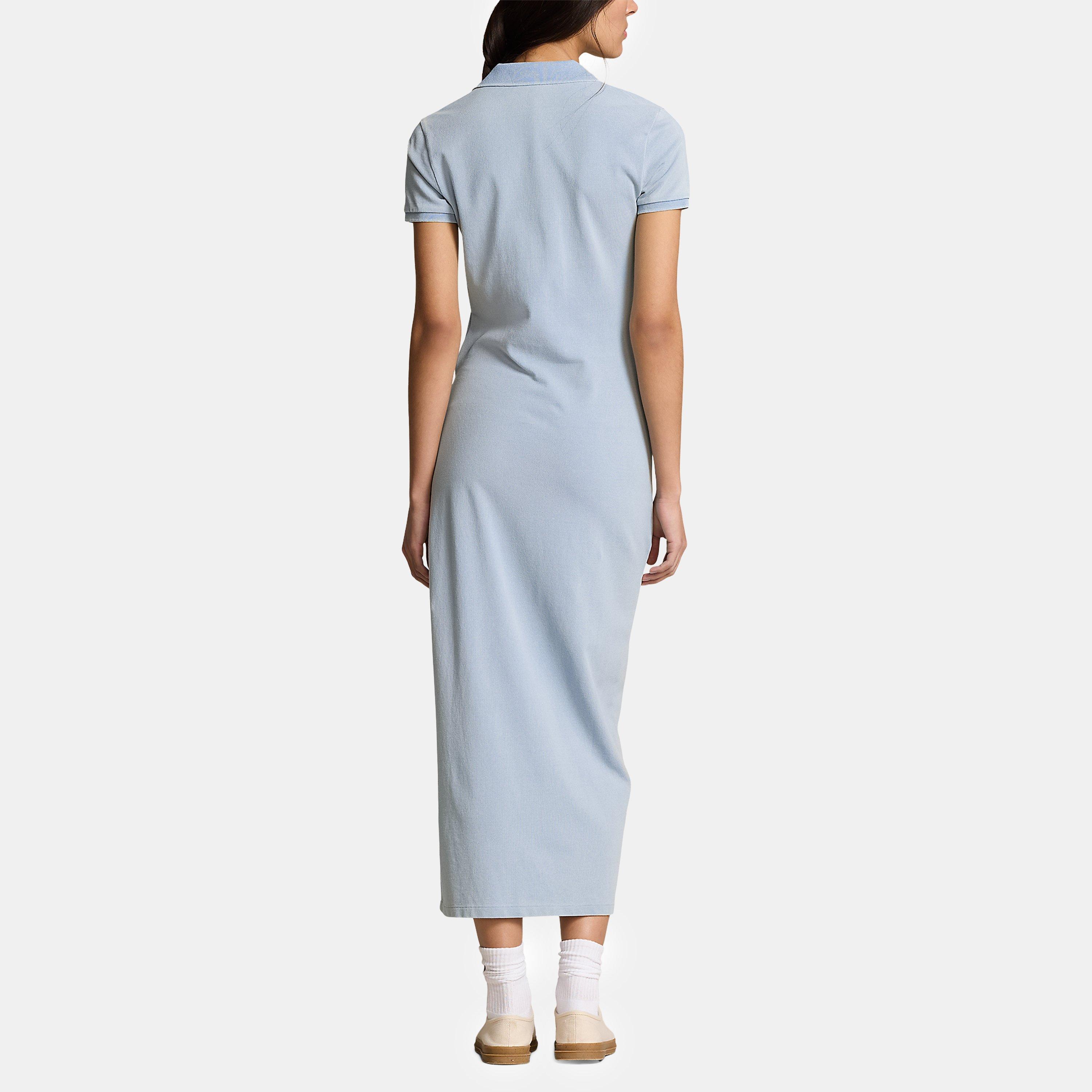LIGHT INDIGO - Polo Ralph Lauren - Tie Polo Shirt Dress - 2