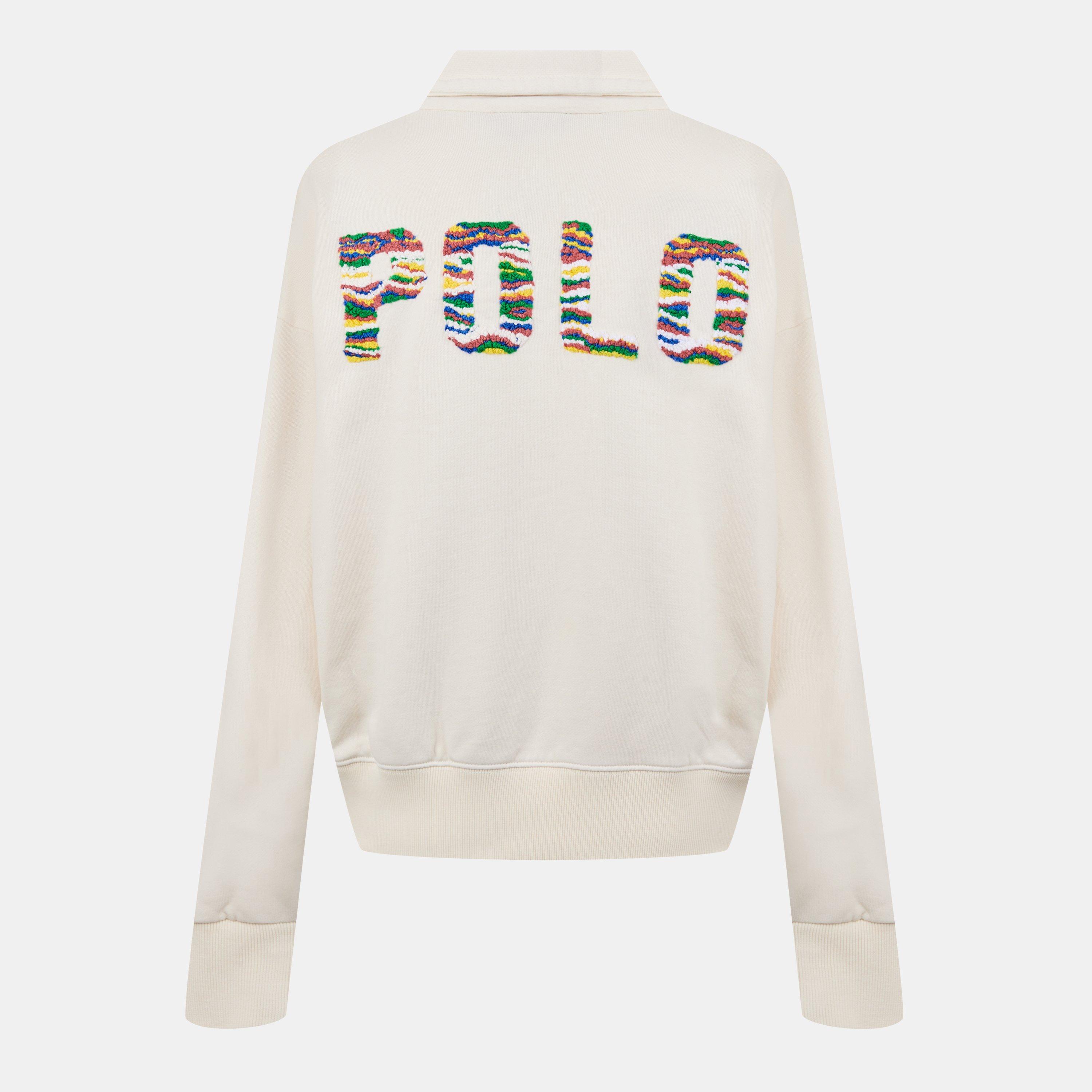 ANTIQUE CREAM - Polo Ralph Lauren - Rugby Polo Shirt With Badges - 2