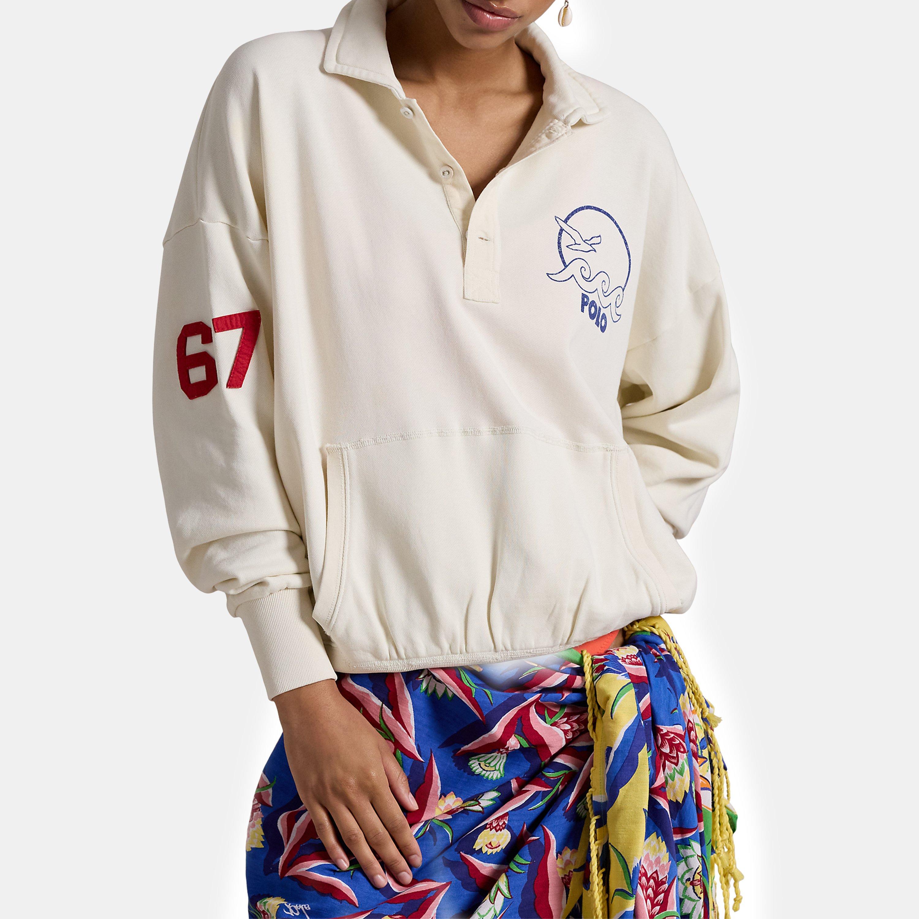 ANTIQUE CREAM - Polo Ralph Lauren - Rugby Polo Shirt With Badges - 3