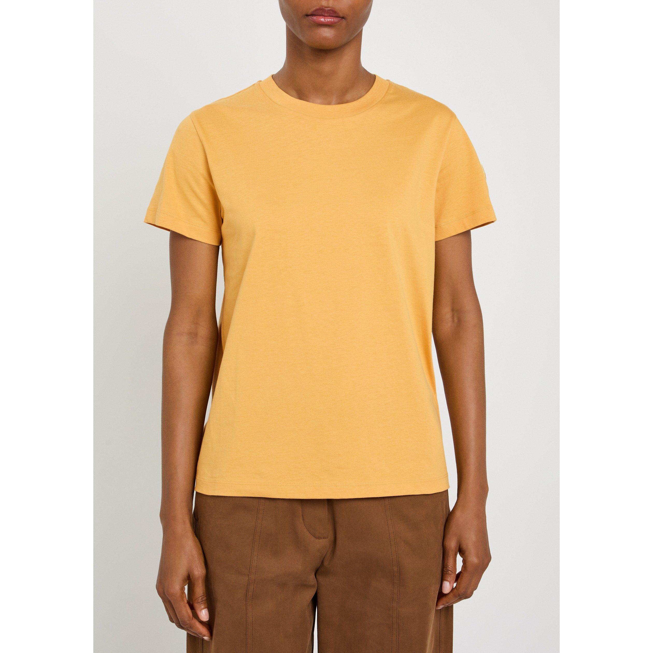 YELLOW - Moncler - Women's Cotton Short-Sleeve T-Shirt - 2