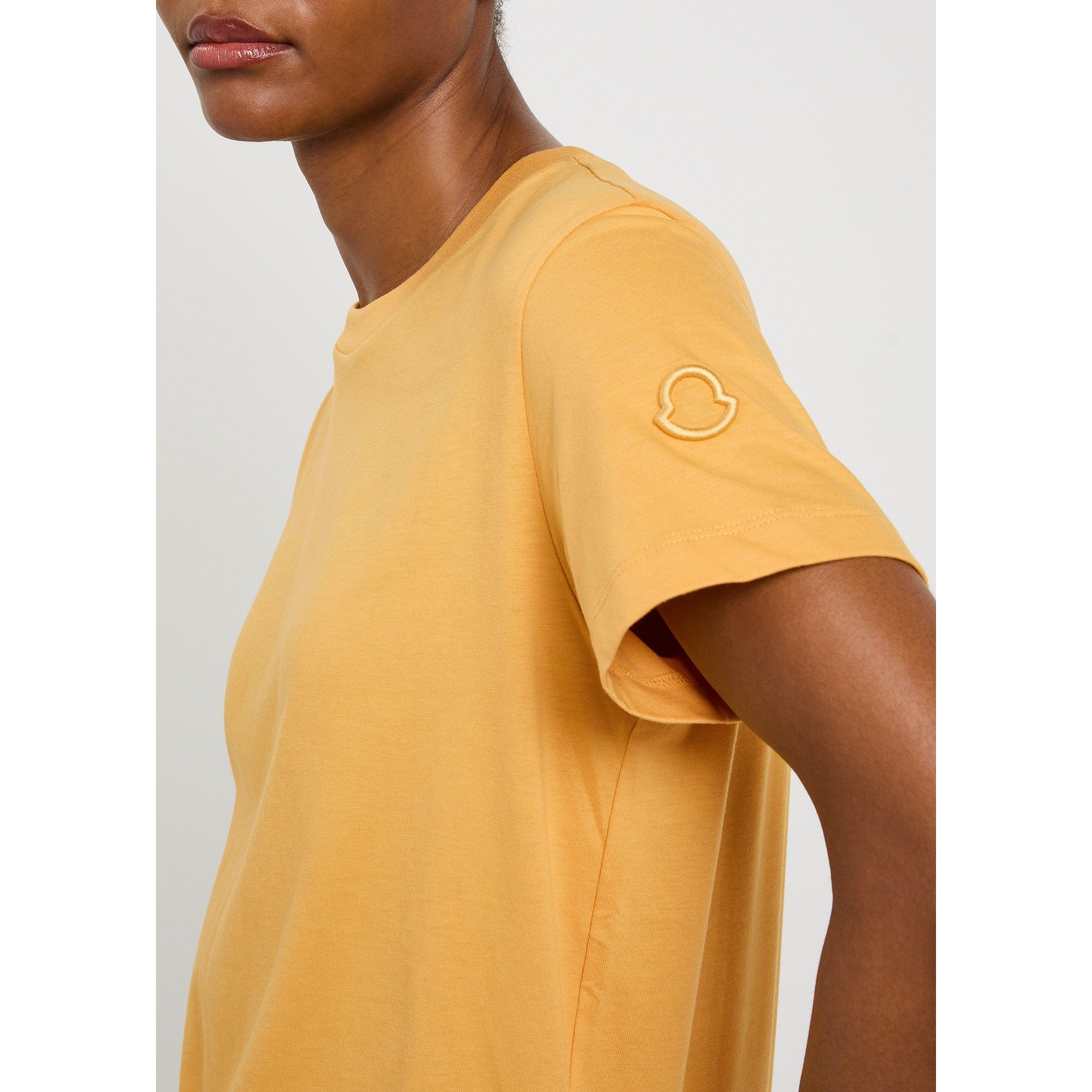 YELLOW - Moncler - Women's Cotton Short-Sleeve T-Shirt - 4