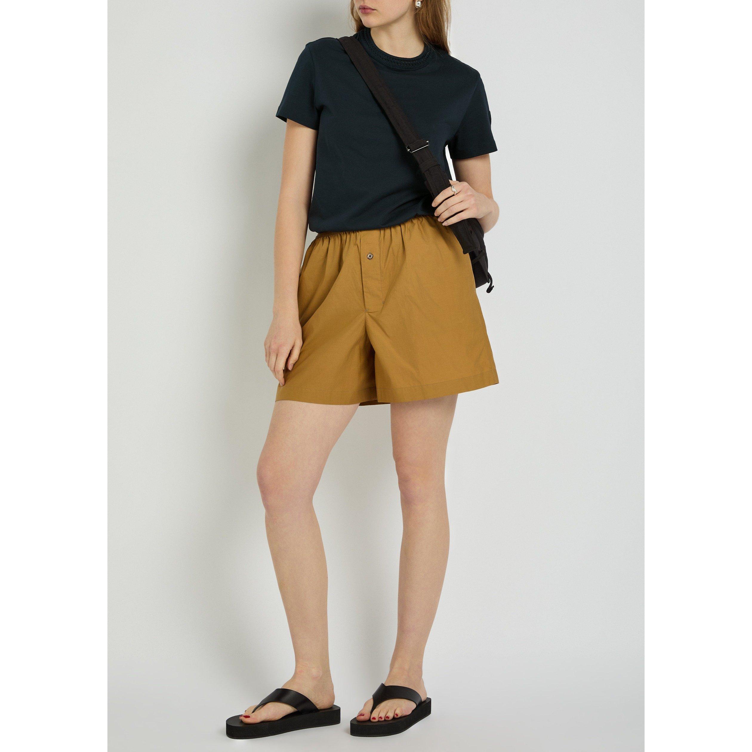 NAVY - Moncler - Women's Cotton Short-Sleeve Crew-Neck T-Shirt - 5