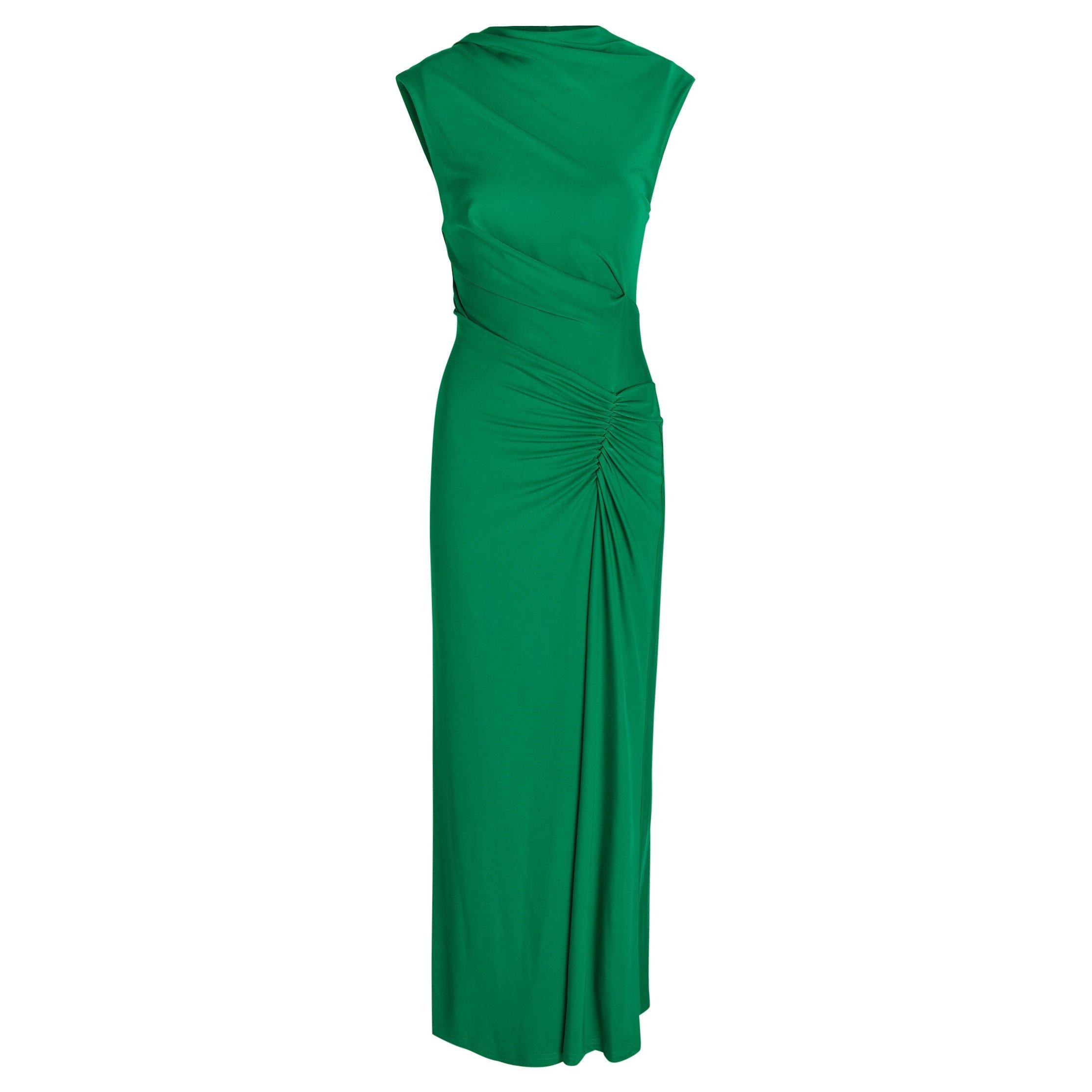 GREEN - Jonathan Simkhai - LD ACACIA DRAPED JERSEY DRESS - 1