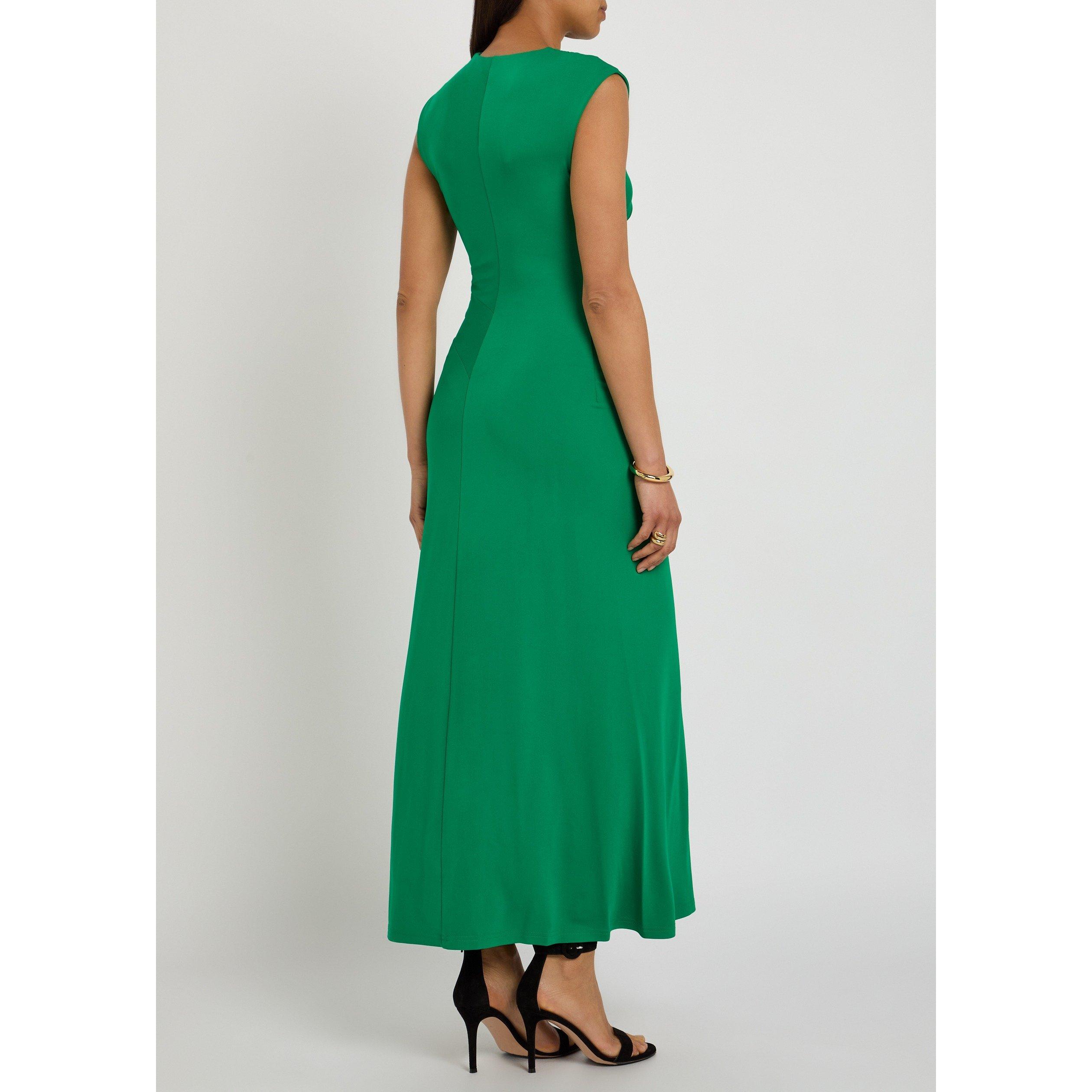 GREEN - Jonathan Simkhai - LD ACACIA DRAPED JERSEY DRESS - 3