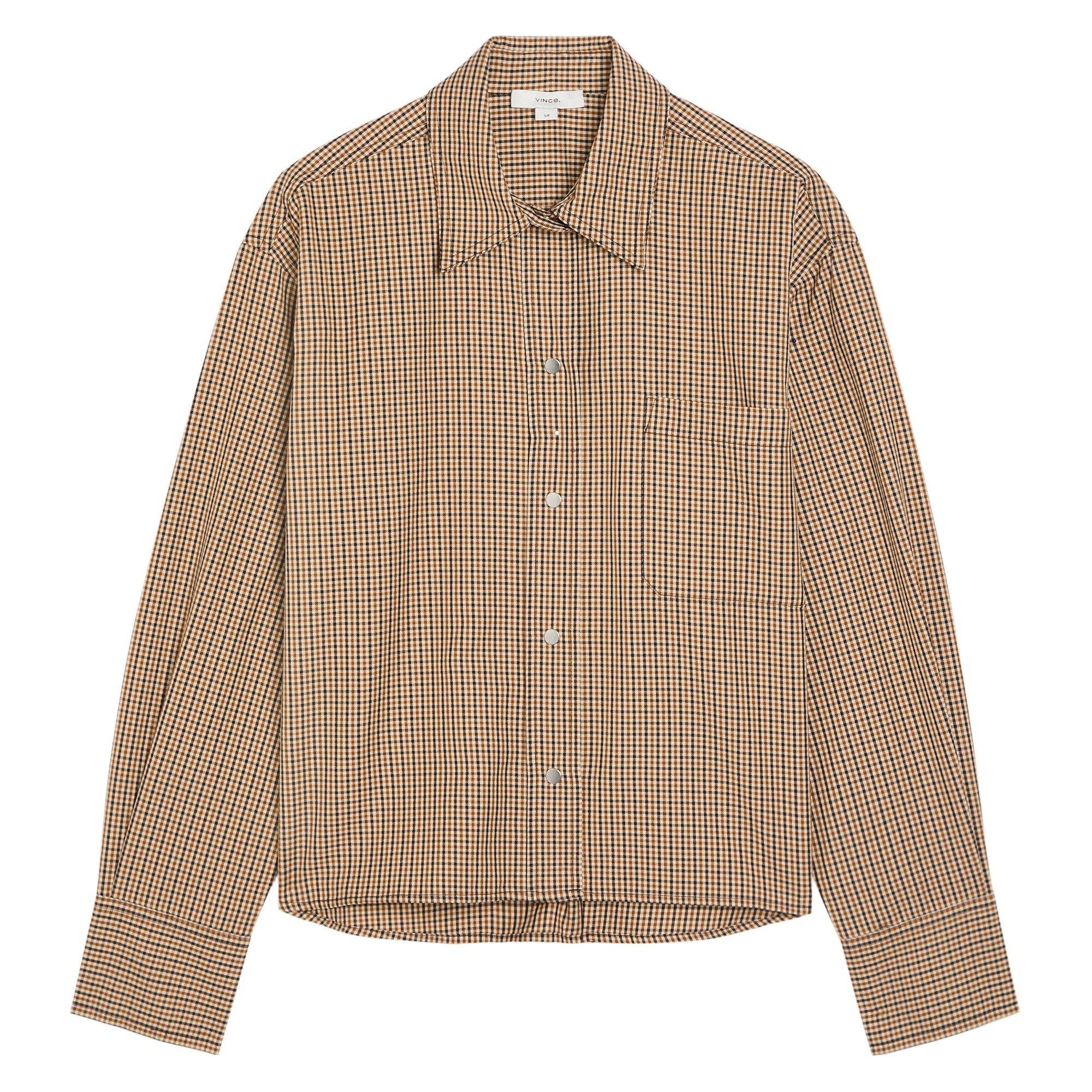 BEIGE AND OTHER - Vince - S CROPPED L/S SHIRT