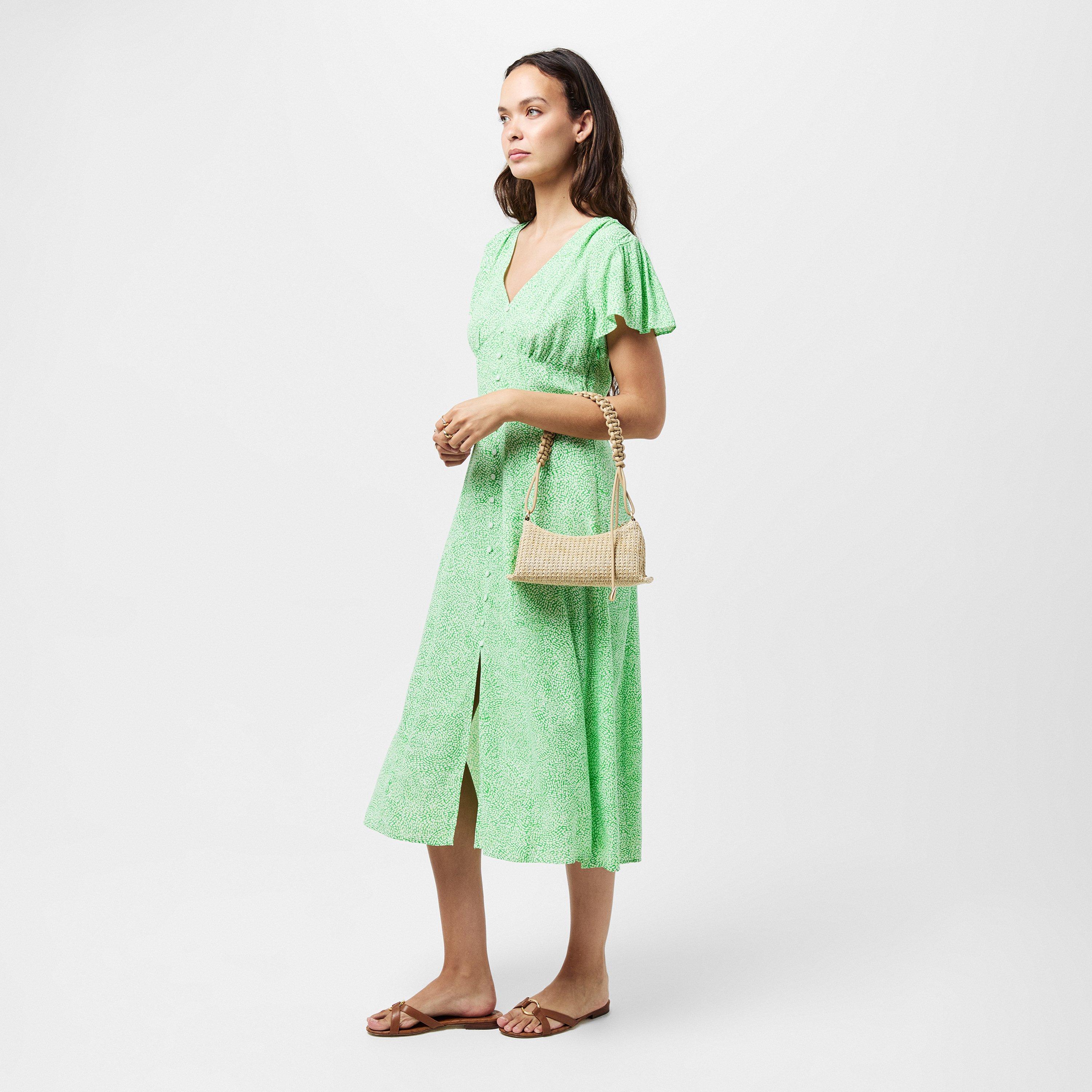 Minted Green - French Connection - Women's Bernice Tea Dress - 6