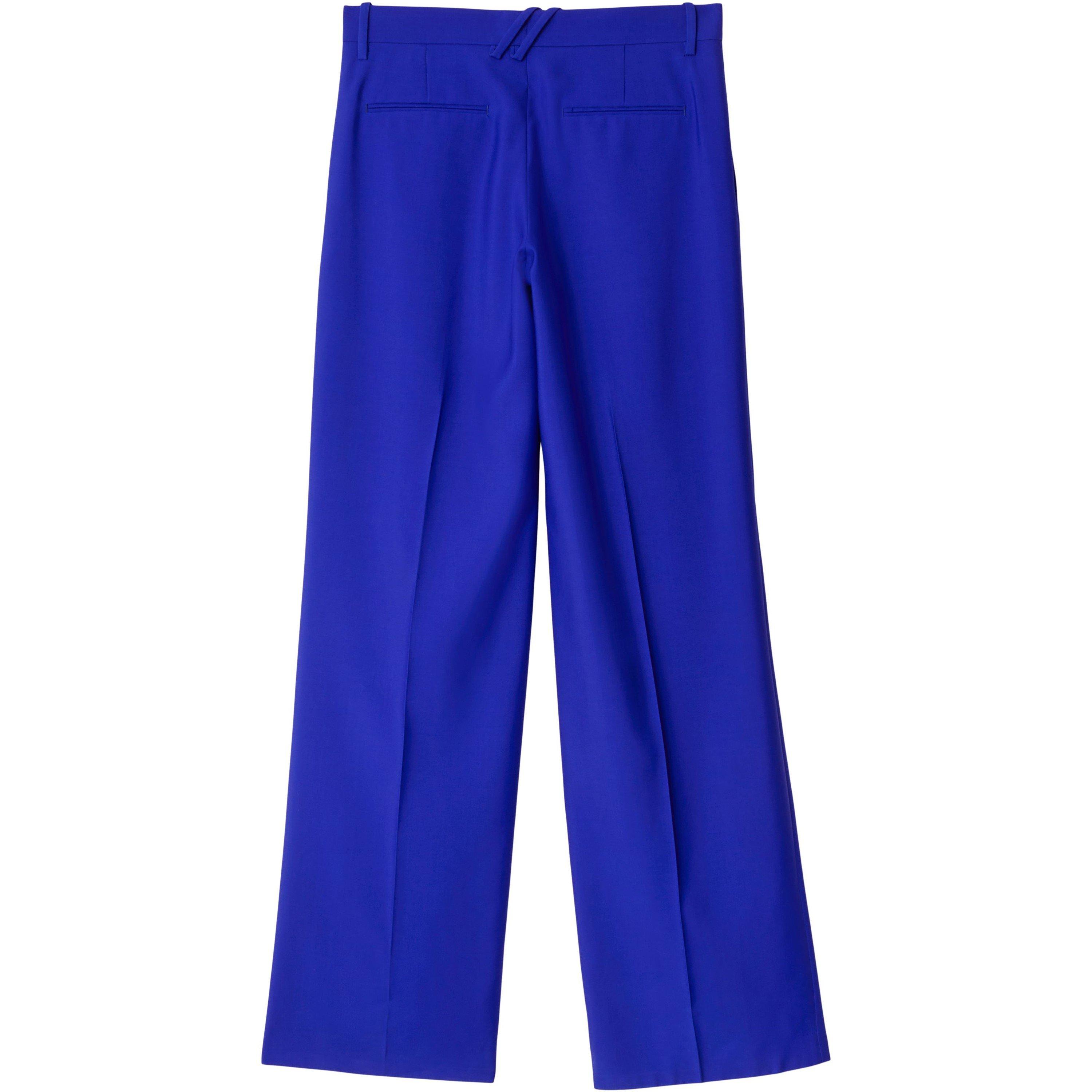 Knight Blue - Burberry - Wide Leg Trousers - 6