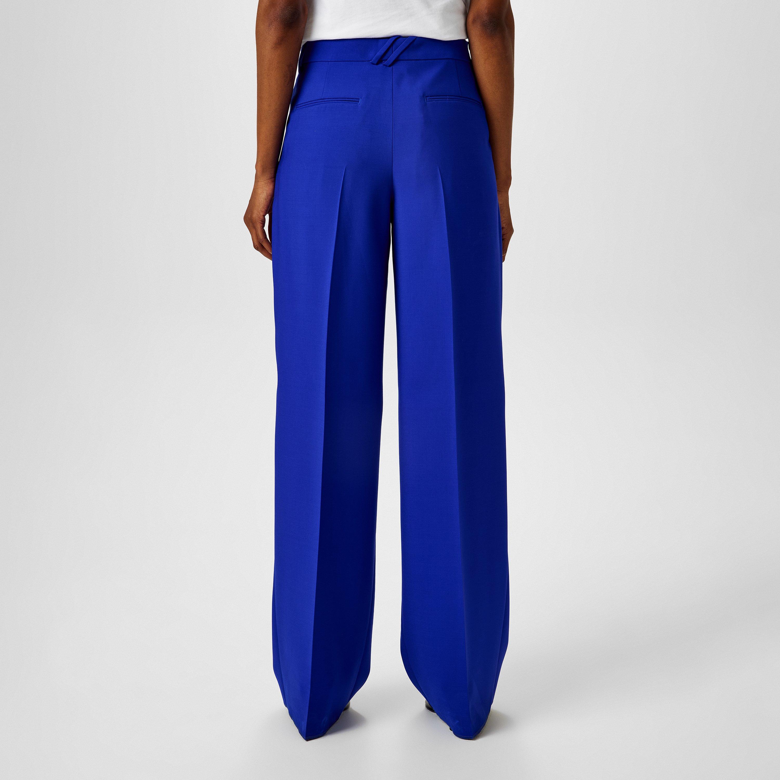 Knight Blue - Burberry - Wide Leg Trousers - 3