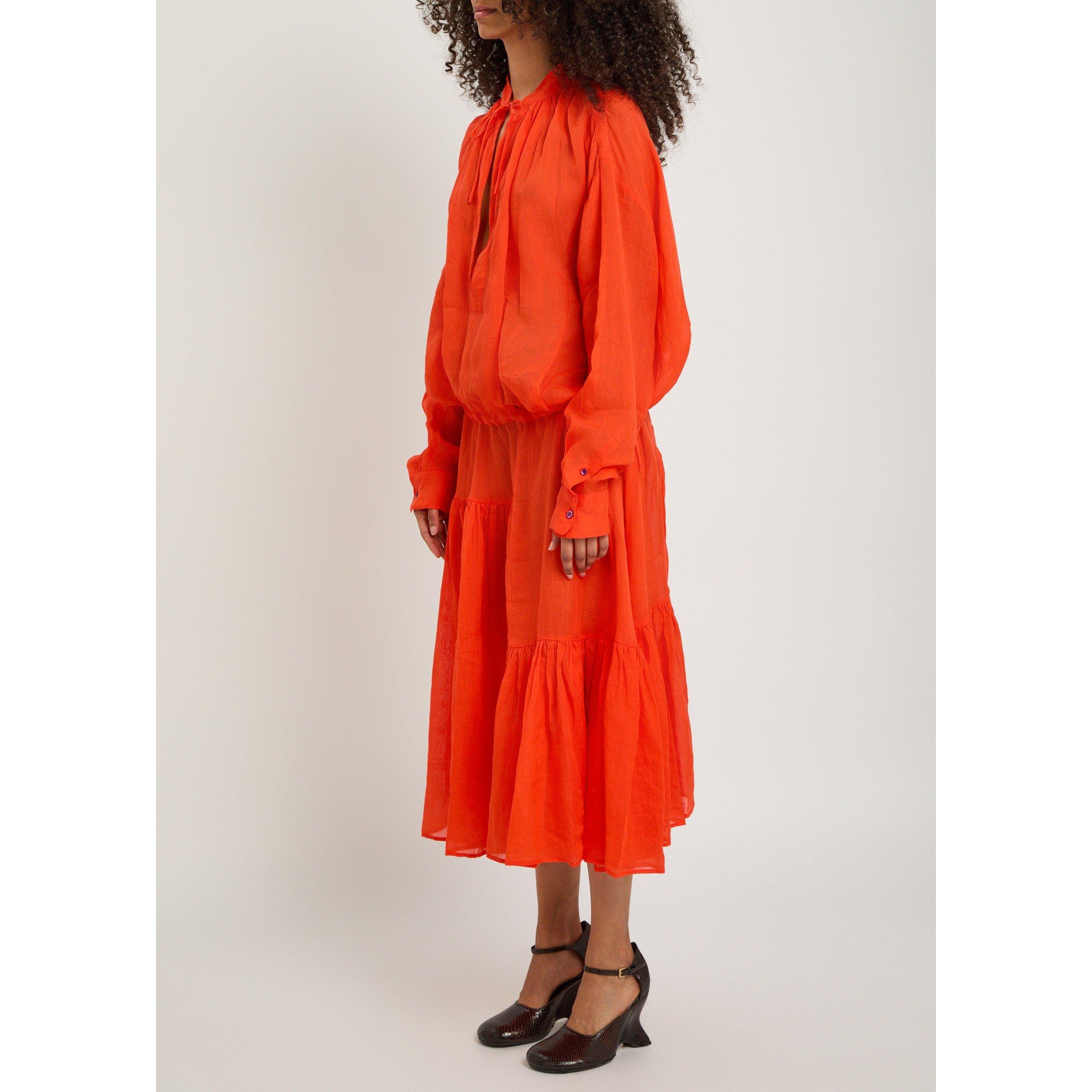 RED - Dries Van Noten - 05070-DENVO 3112 W.W.DRESS - 2