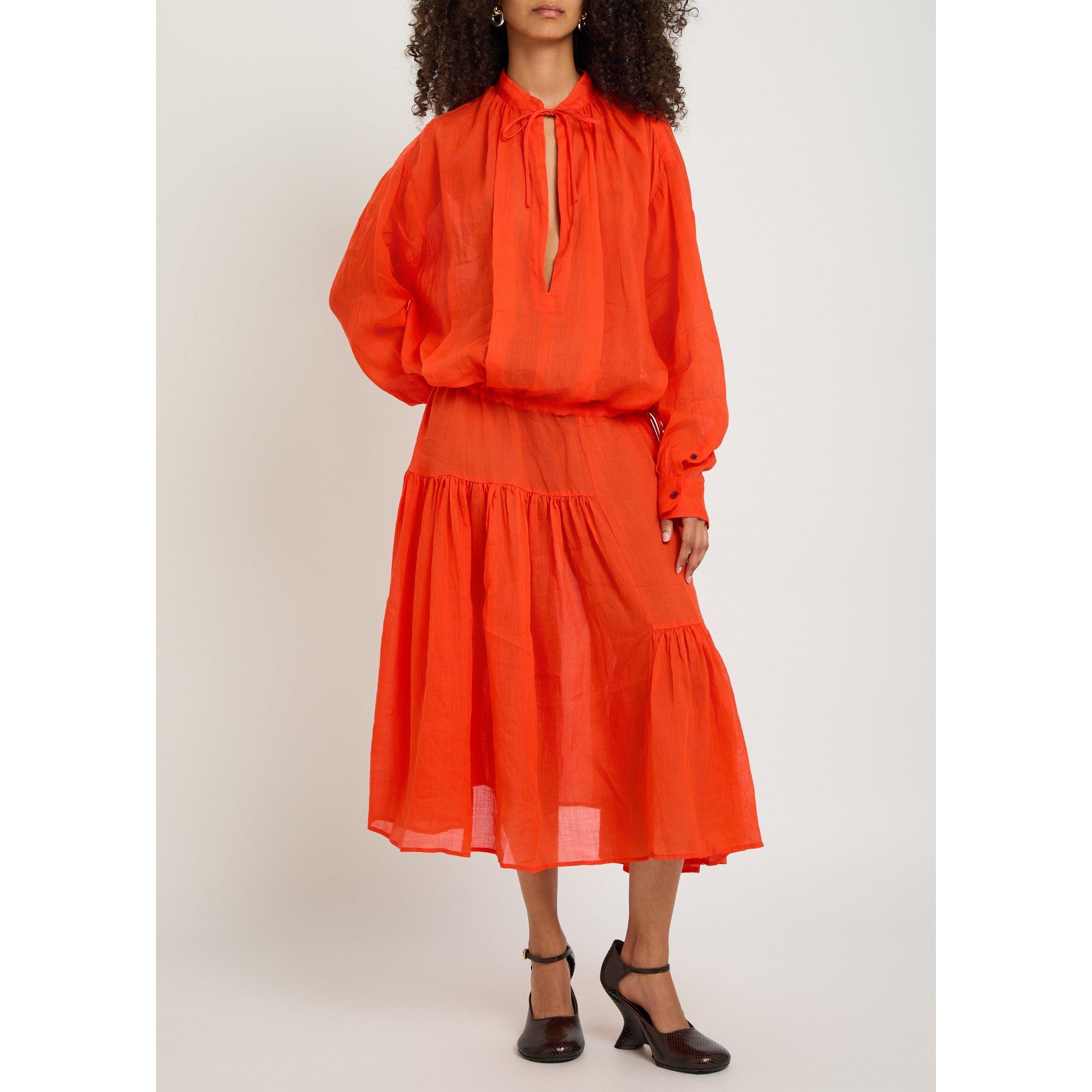RED - Dries Van Noten - 05070-DENVO 3112 W.W.DRESS - 5