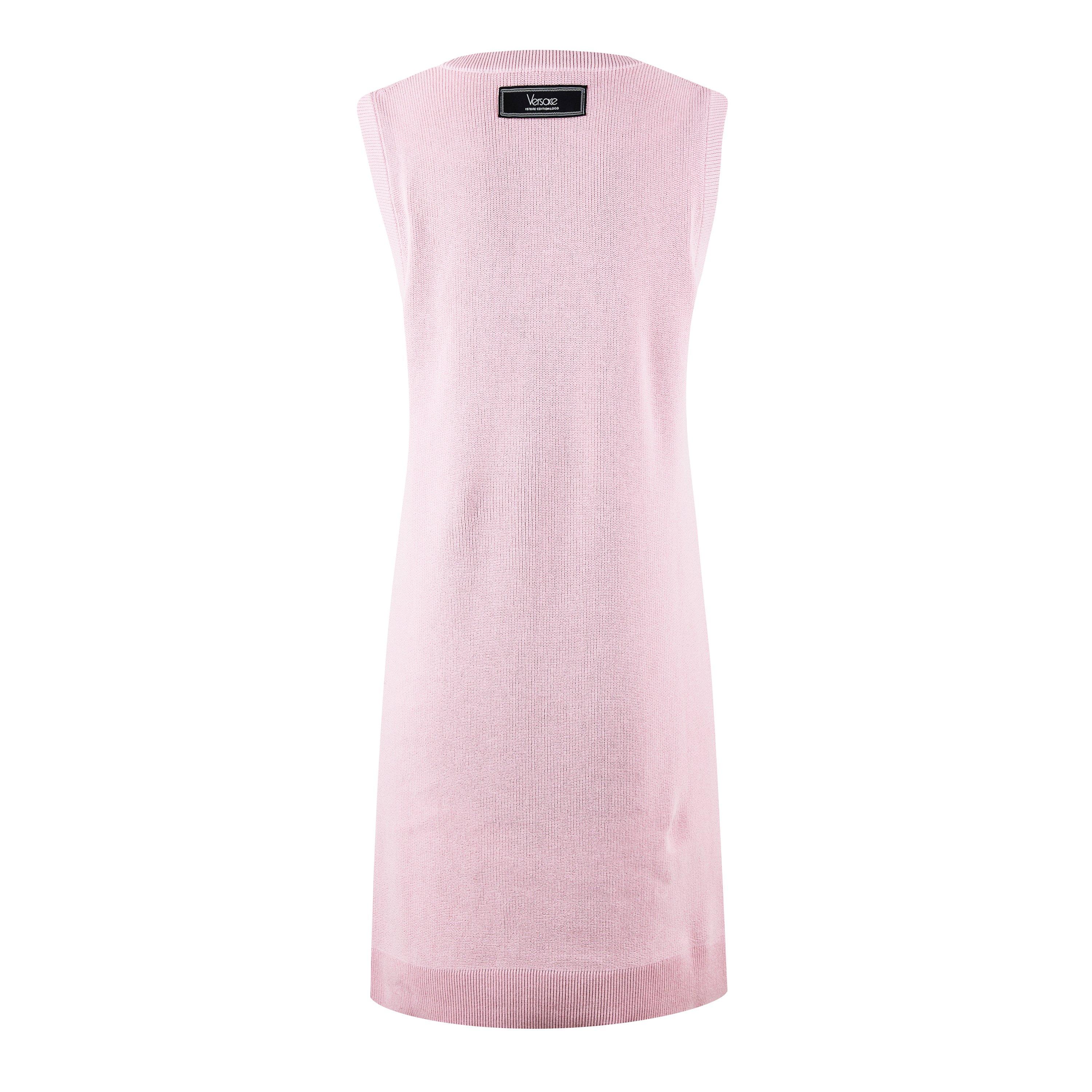 Pastel Pink - Versace - Knitted Tank Dress - 6