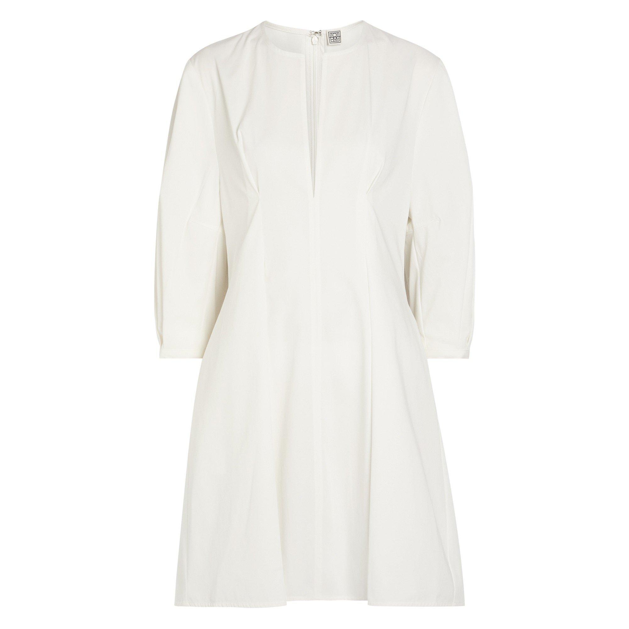 WHITE - Toteme - Balloon sleeve cotton dress - 1