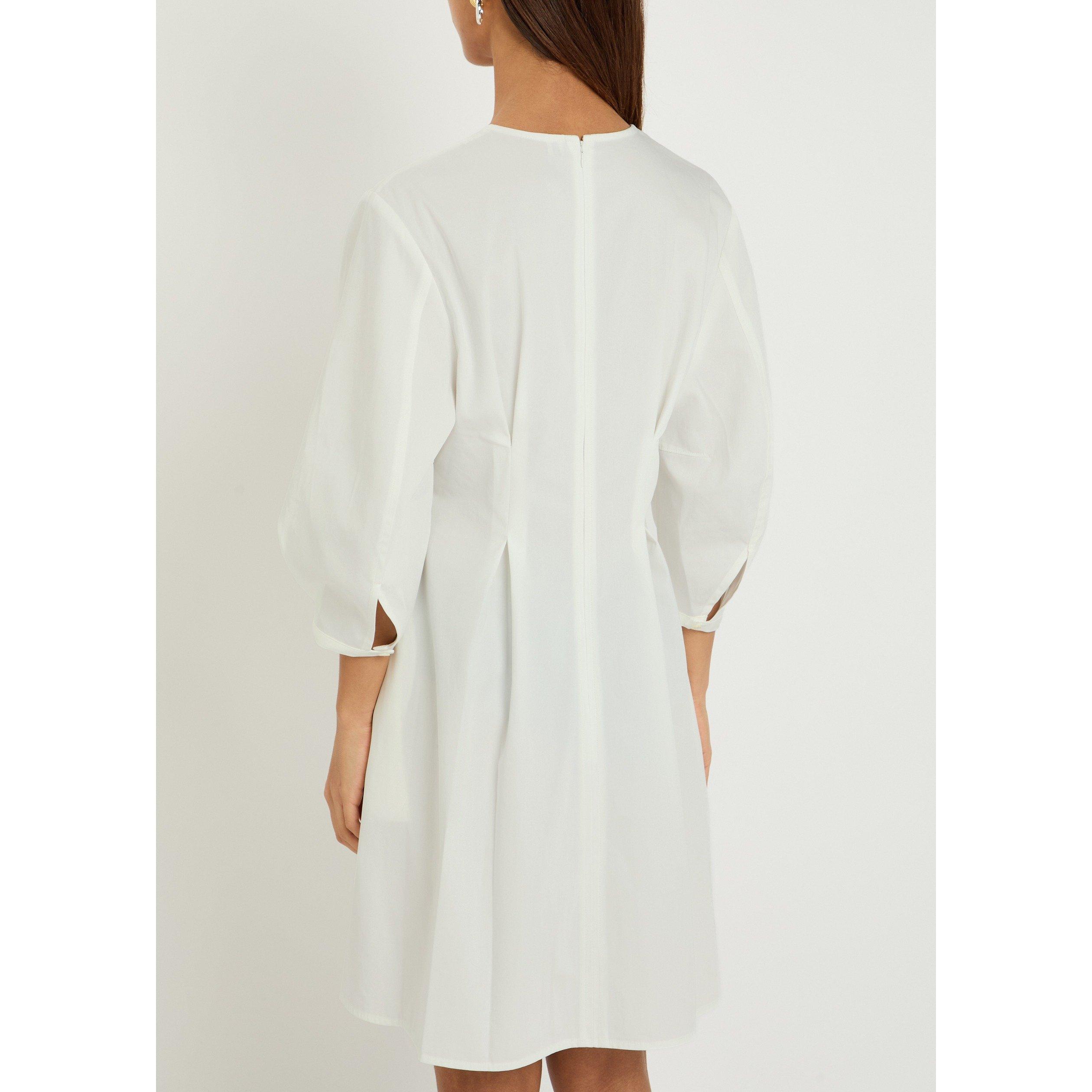 WHITE - Toteme - Balloon sleeve cotton dress - 3