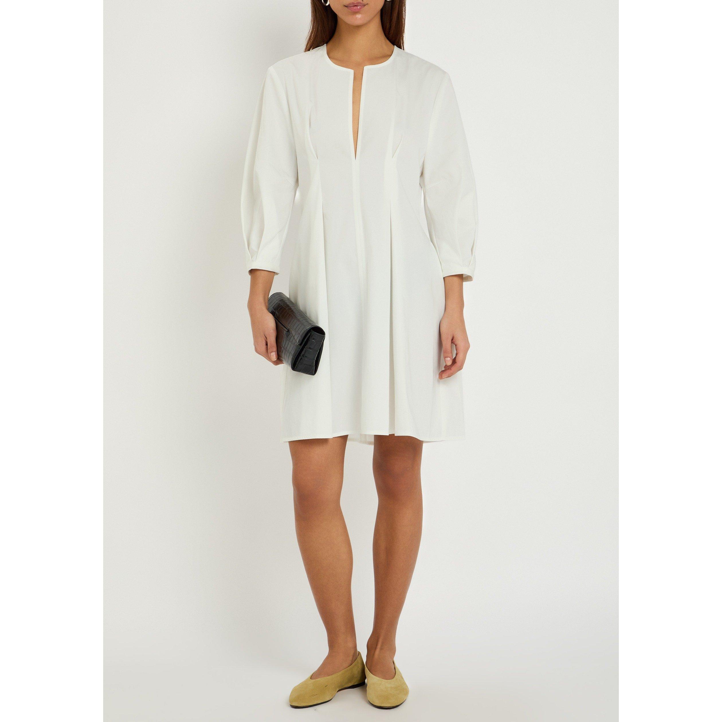 WHITE - Toteme - Balloon sleeve cotton dress - 5