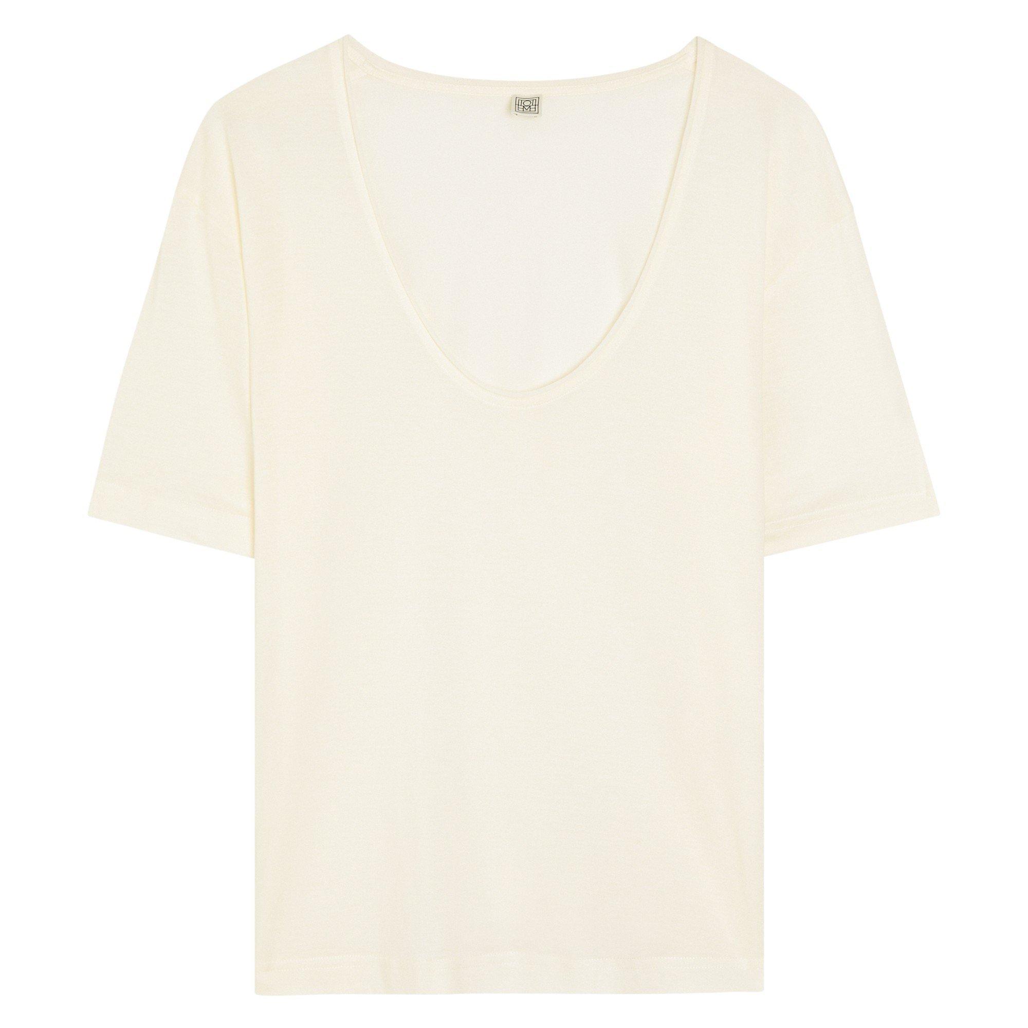 WHITE - Toteme - Cotton silk tee