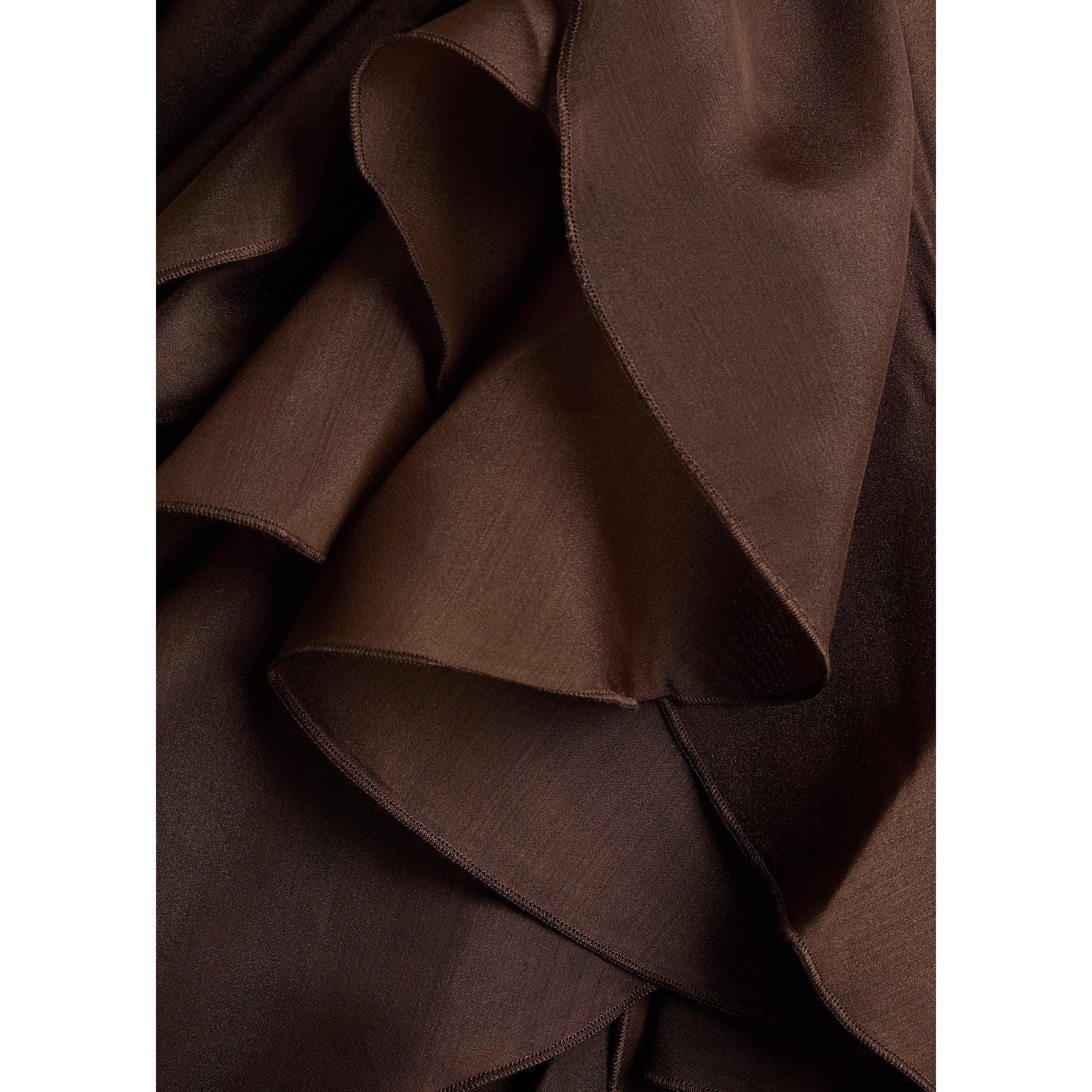 DARK BROWN - Aje - SD Corsage Pandorea Mini Dress - 4