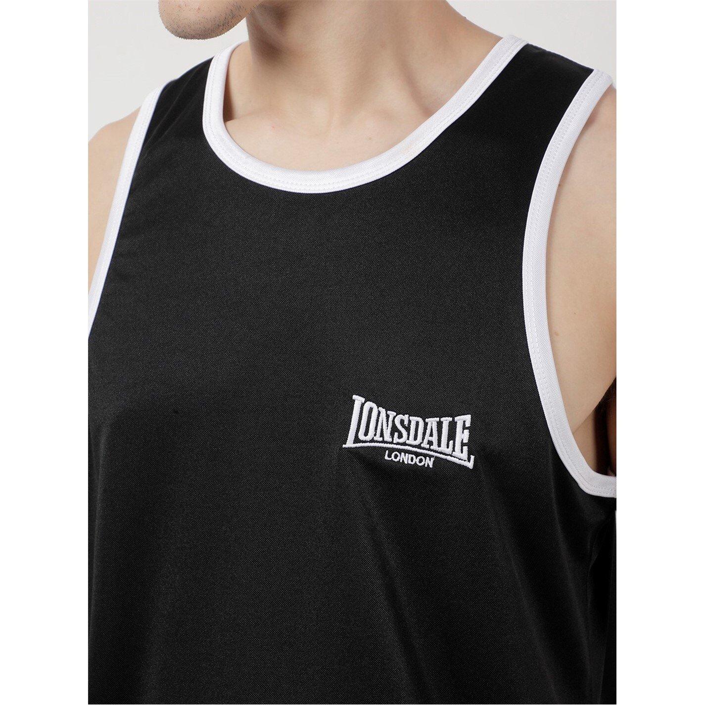 Black/White - Lonsdale - Boxing Vest - 3