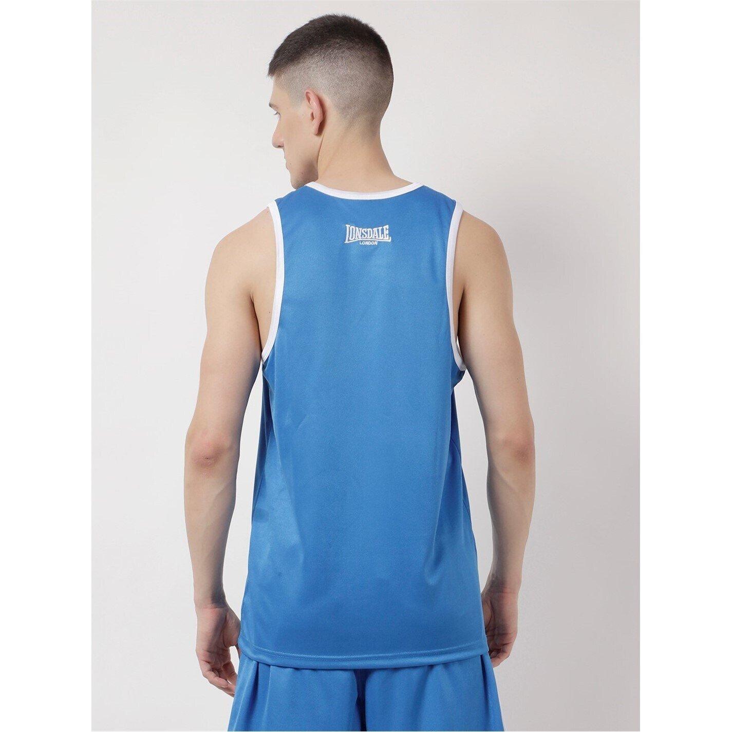 Blue/White - Lonsdale - Lightweight Tear-Resistant Boxing Vest - 2