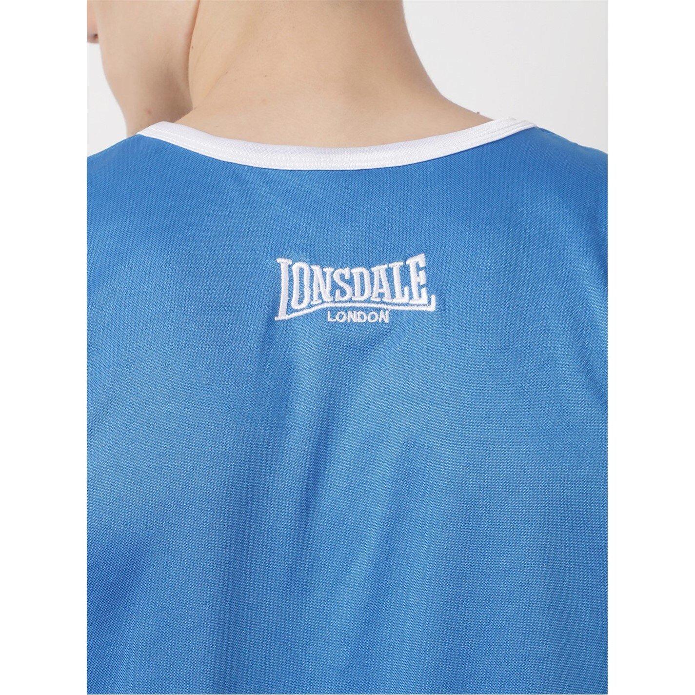 Blue/White - Lonsdale - Lightweight Tear-Resistant Boxing Vest - 4