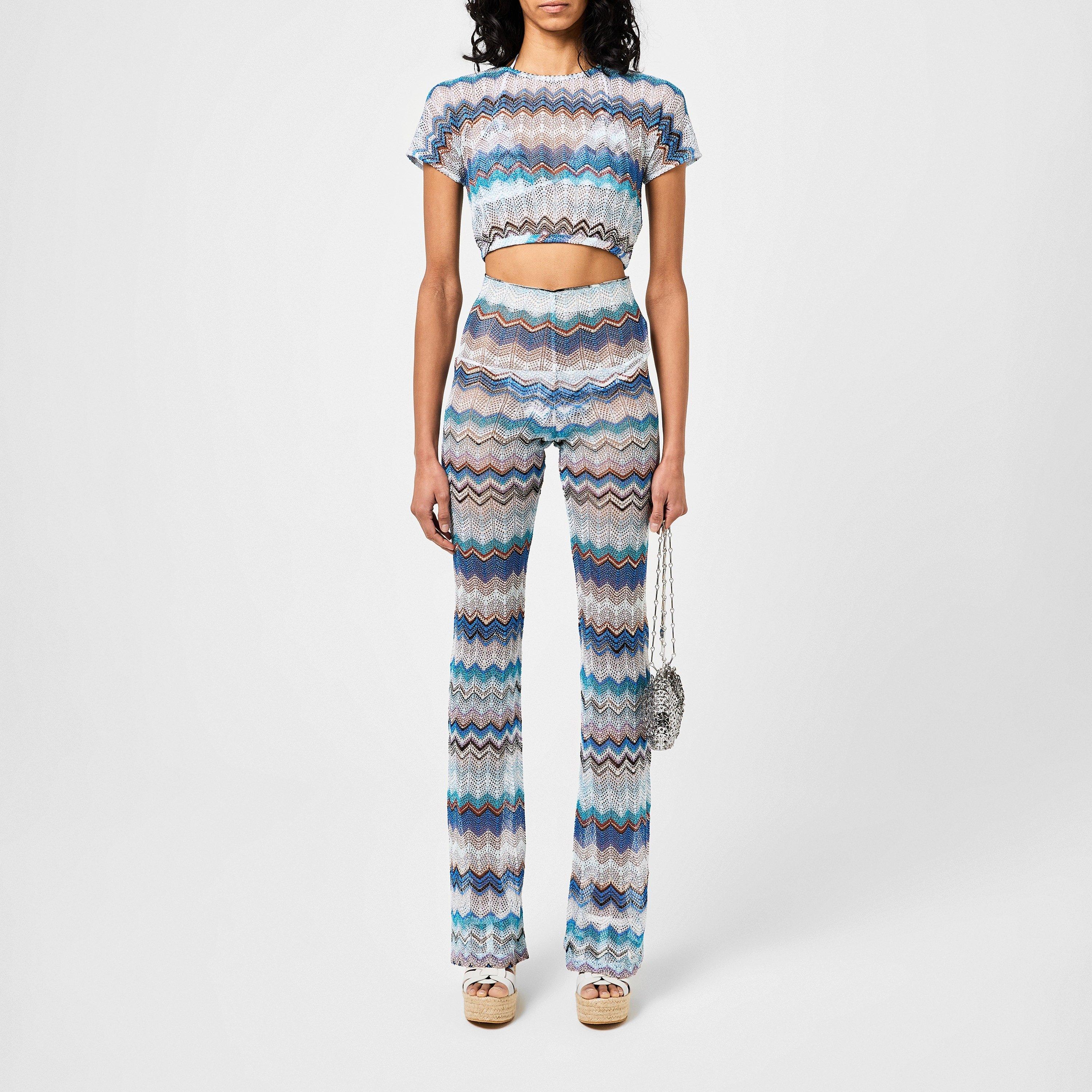 Multi Blue - Missoni - Trousers - 4