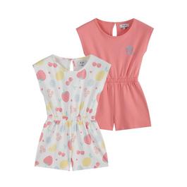 Be You Studio Younger Girl 2 Pack Fruity Playsuits