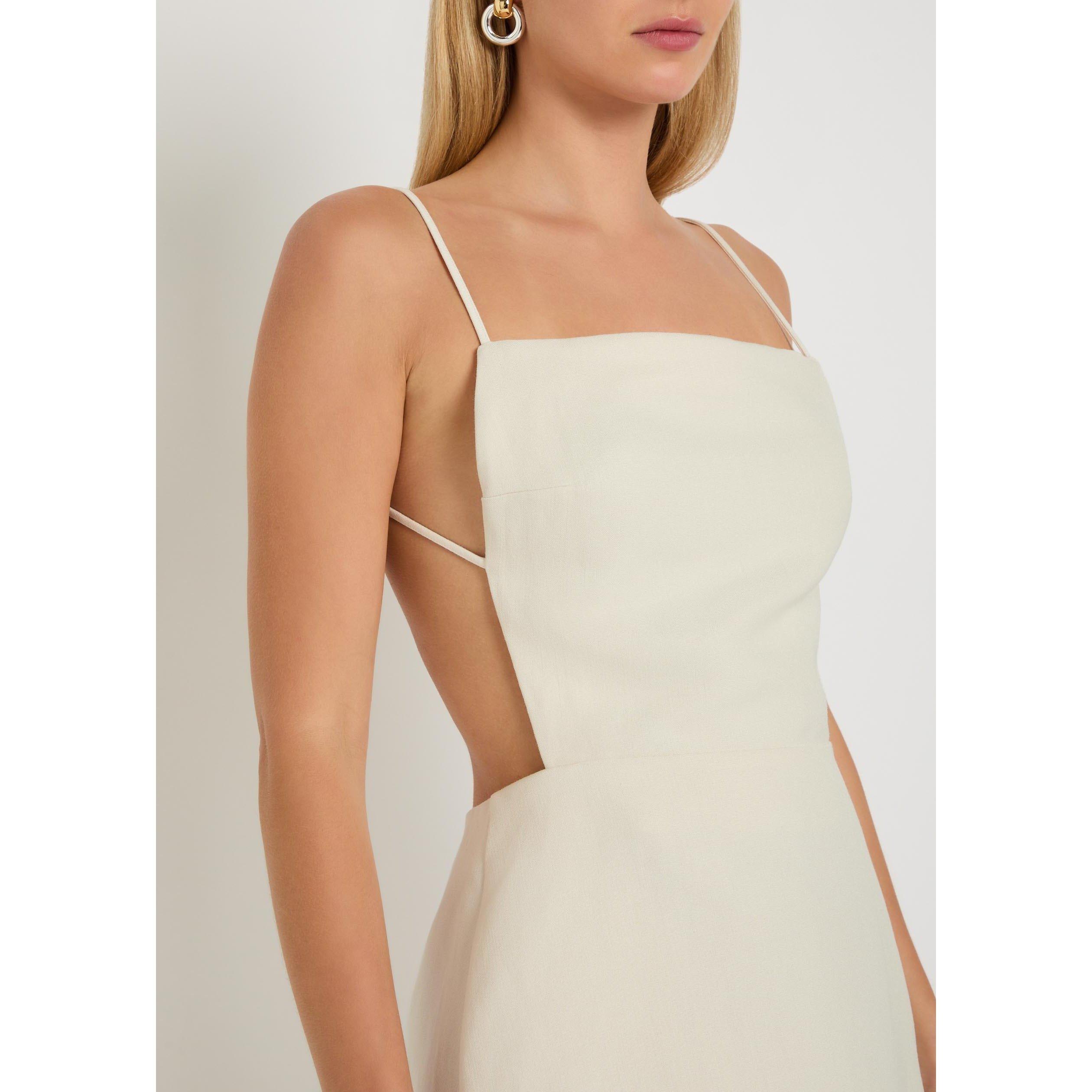 OFF WHITE - Calvin Klein - HENRIETTA WOMENS DRESS - 4