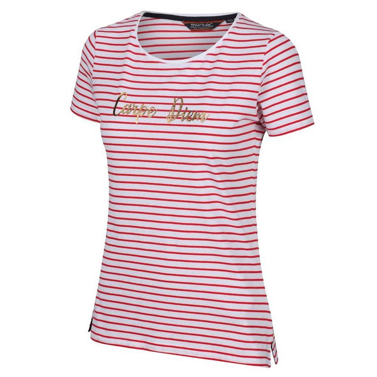 Vrai Rouge - Regatta - Regatta Olwyn Stripe Organic T-Shirt Womens - 1