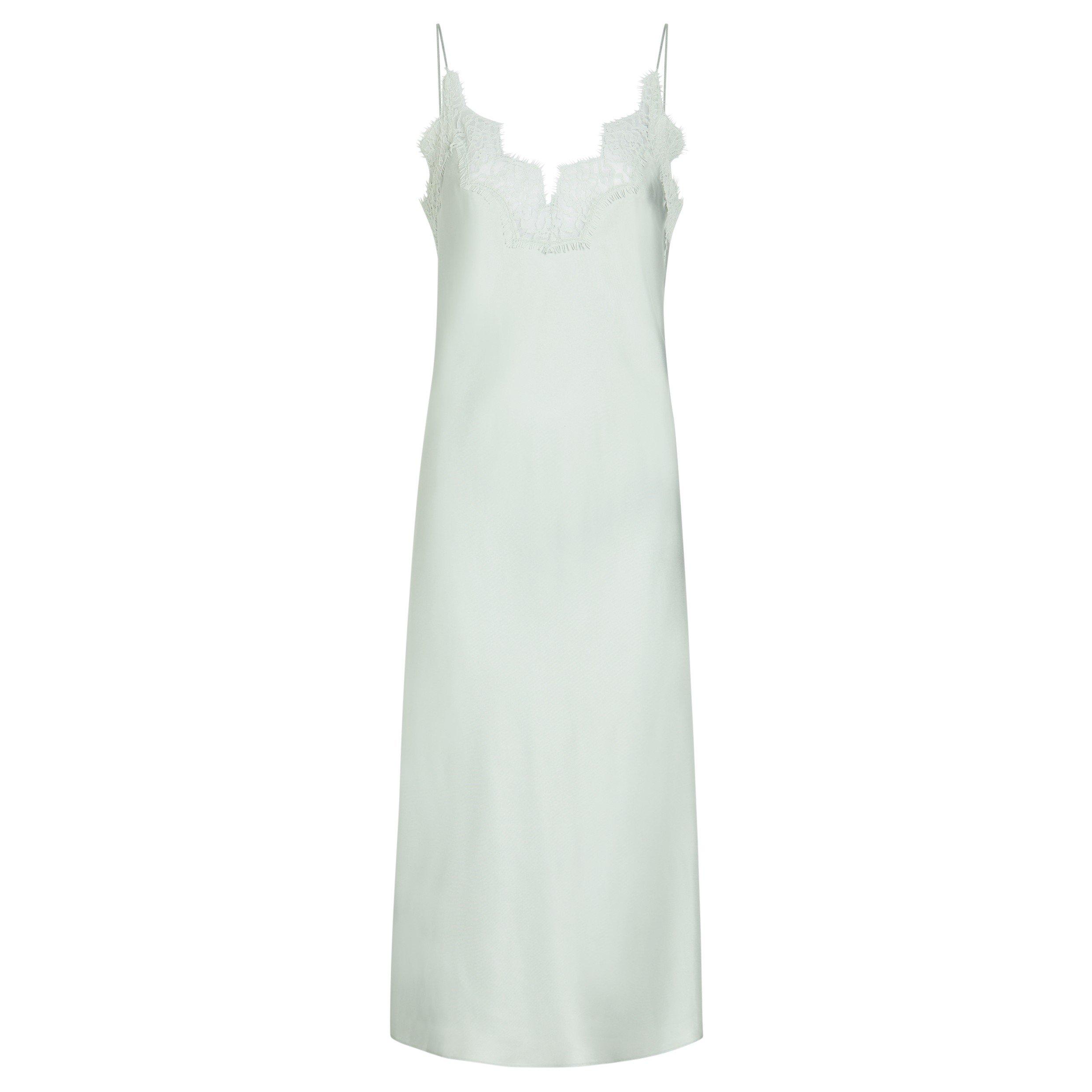 LIGHT BLUE - Rohe - Women's Silk Lace Slip Dress - 1