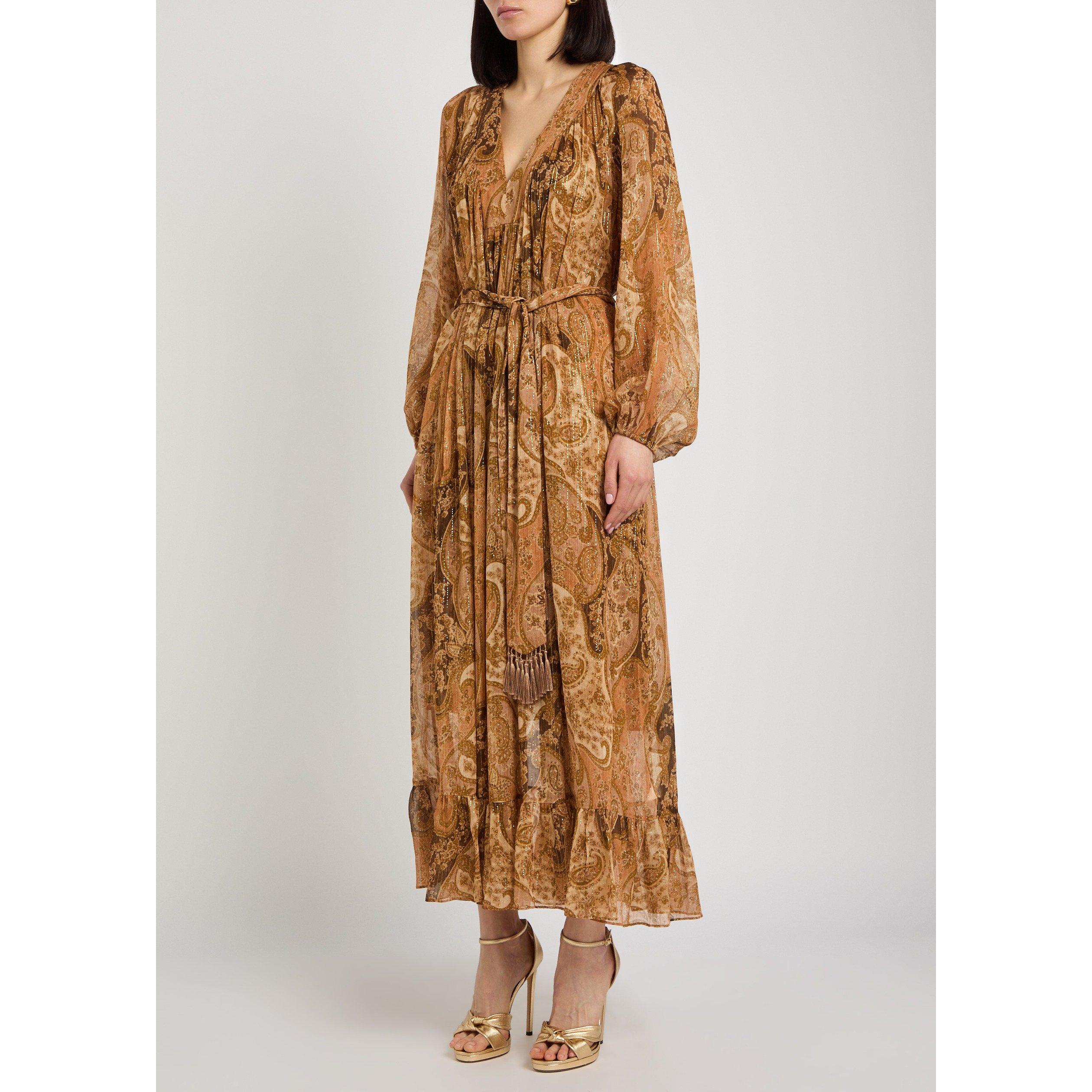 BROWN AND OTHER - Zimmermann - Carousel Batwing Dress - 2