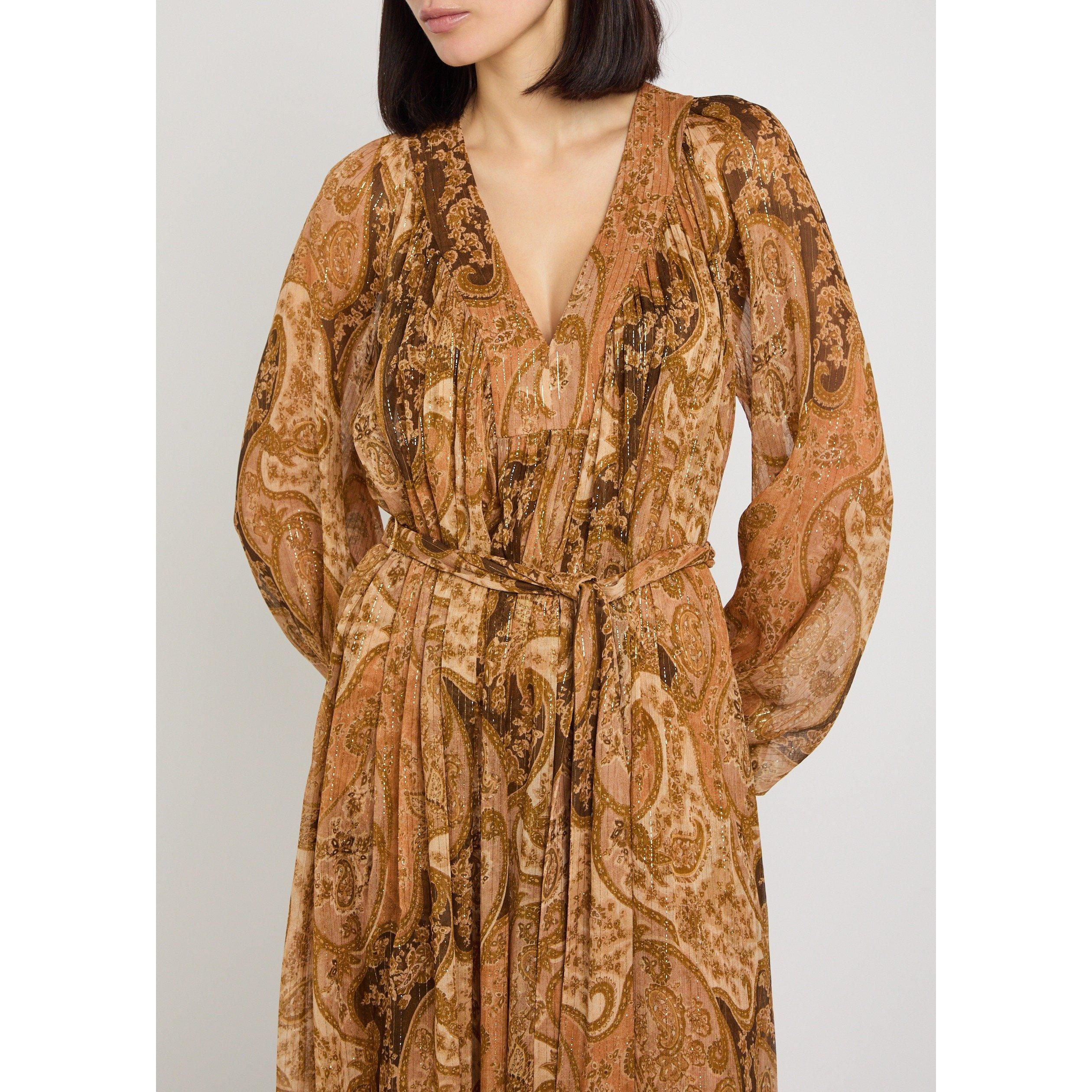 BROWN AND OTHER - Zimmermann - Carousel Batwing Dress - 4
