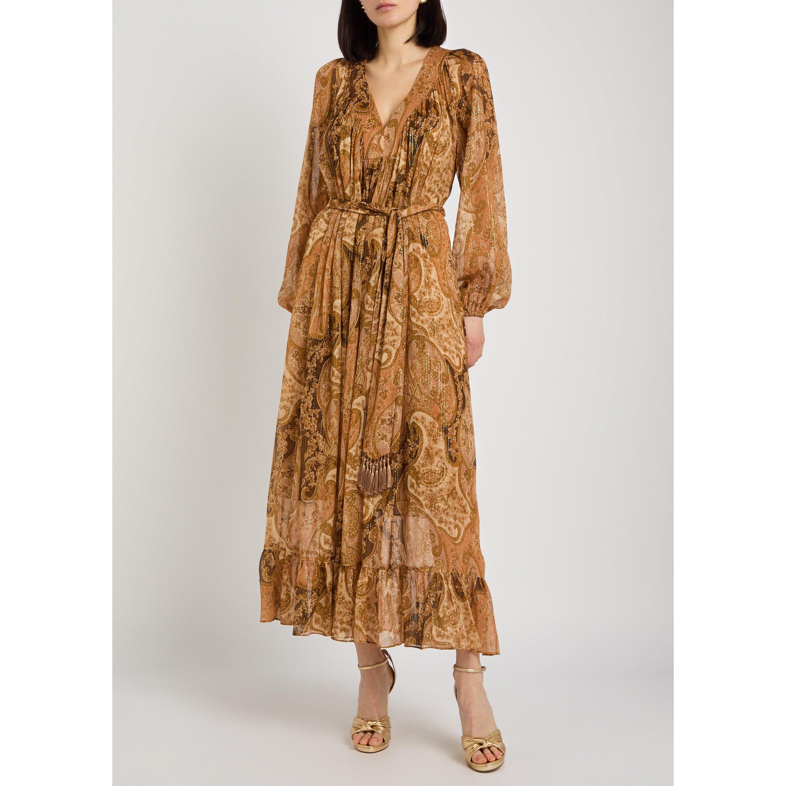 BROWN AND OTHER - Zimmermann - Carousel Batwing Dress - 5