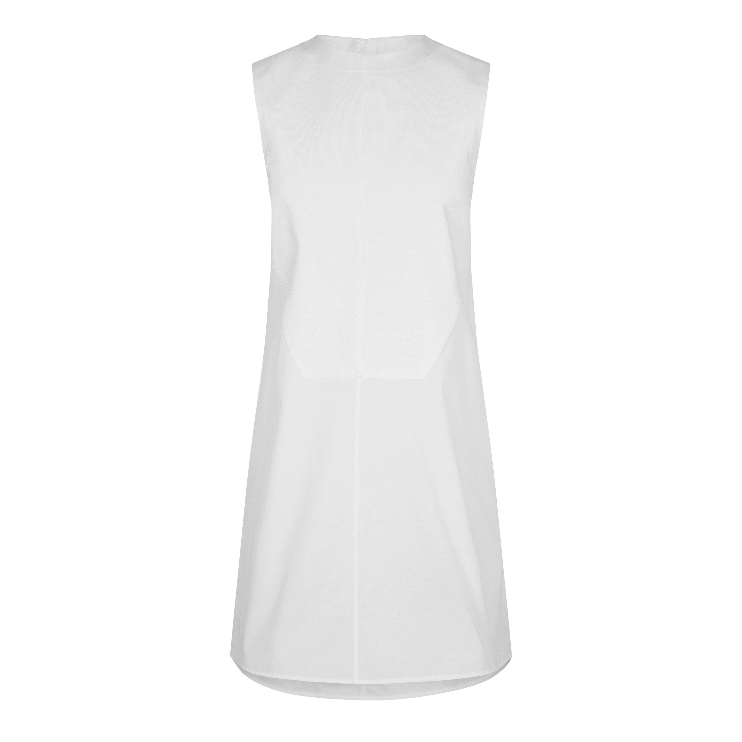 White - Jil Sander - Women's A-Line Sleeveless Mini Dress - 5