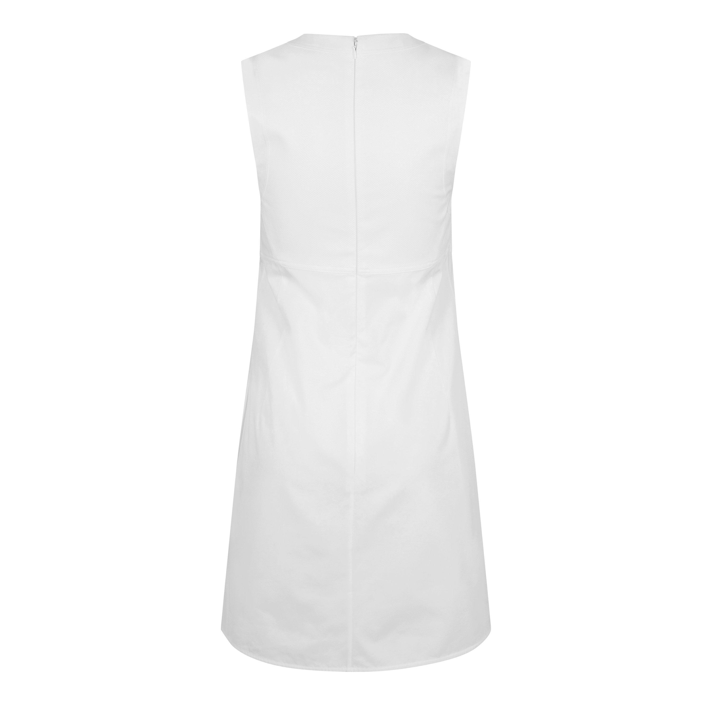 White - Jil Sander - Women's A-Line Sleeveless Mini Dress - 6