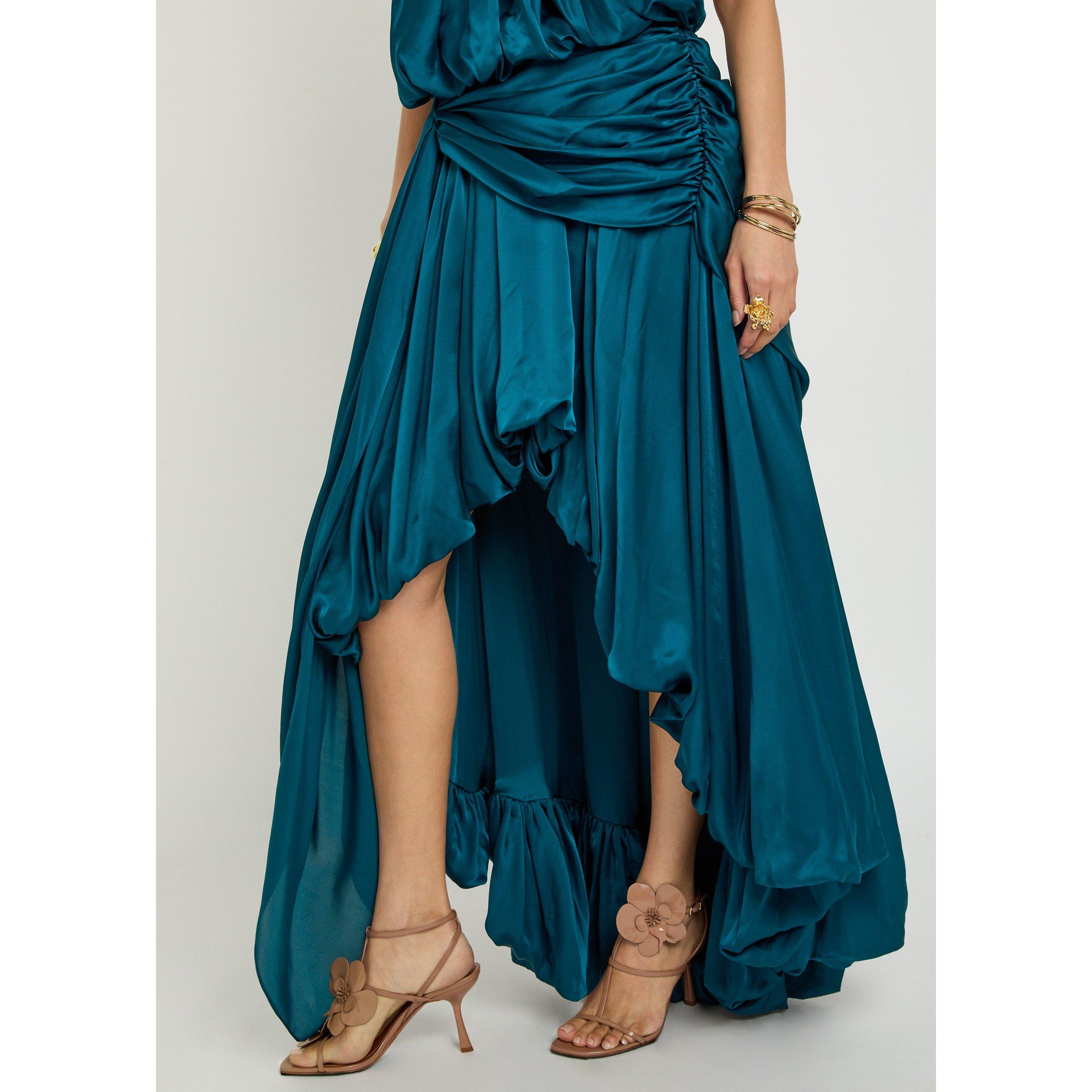 BLUE - Zimmermann - Women's Alchemy Silk Halter Neck Maxi Dress - 4